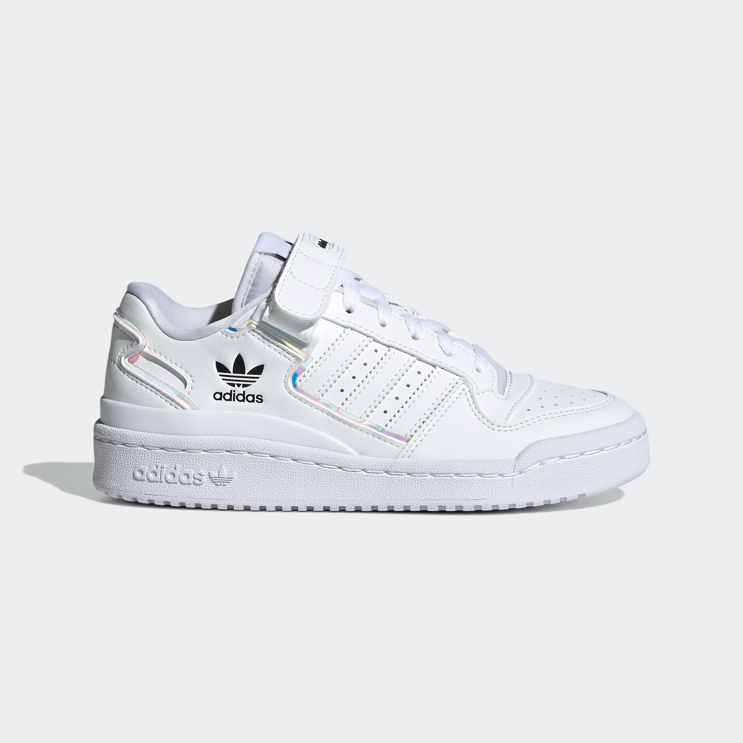 Big Kids adidas Originals Forum Low Shoes White