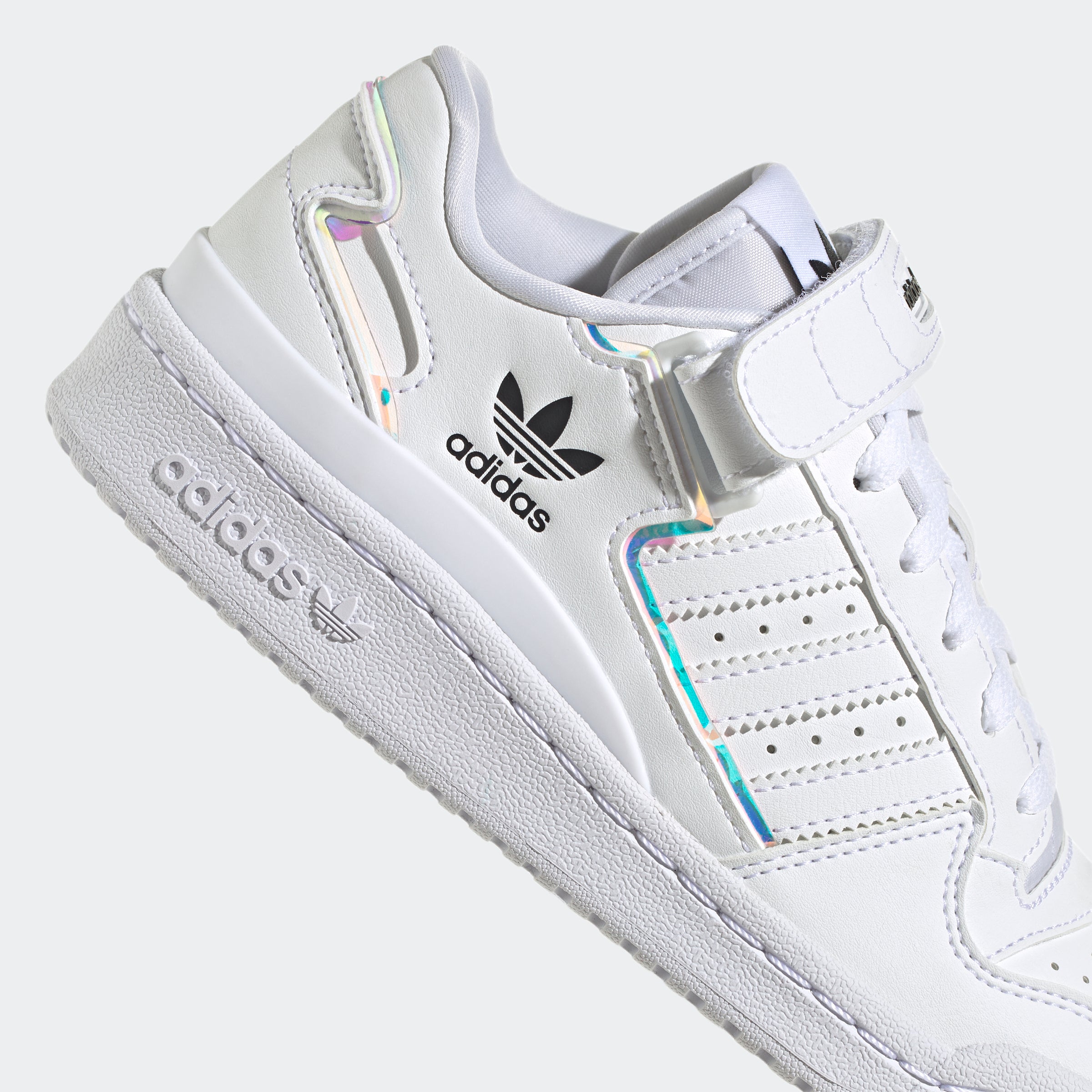 Big Kids adidas Originals Forum Low Shoes White