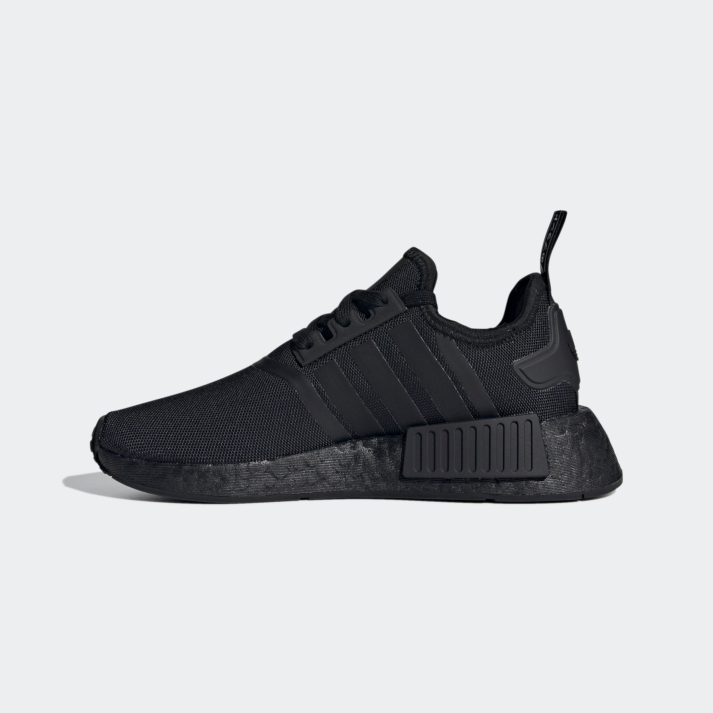 Big Kids adidas Originals NMD_R1 Shoes Triple Black