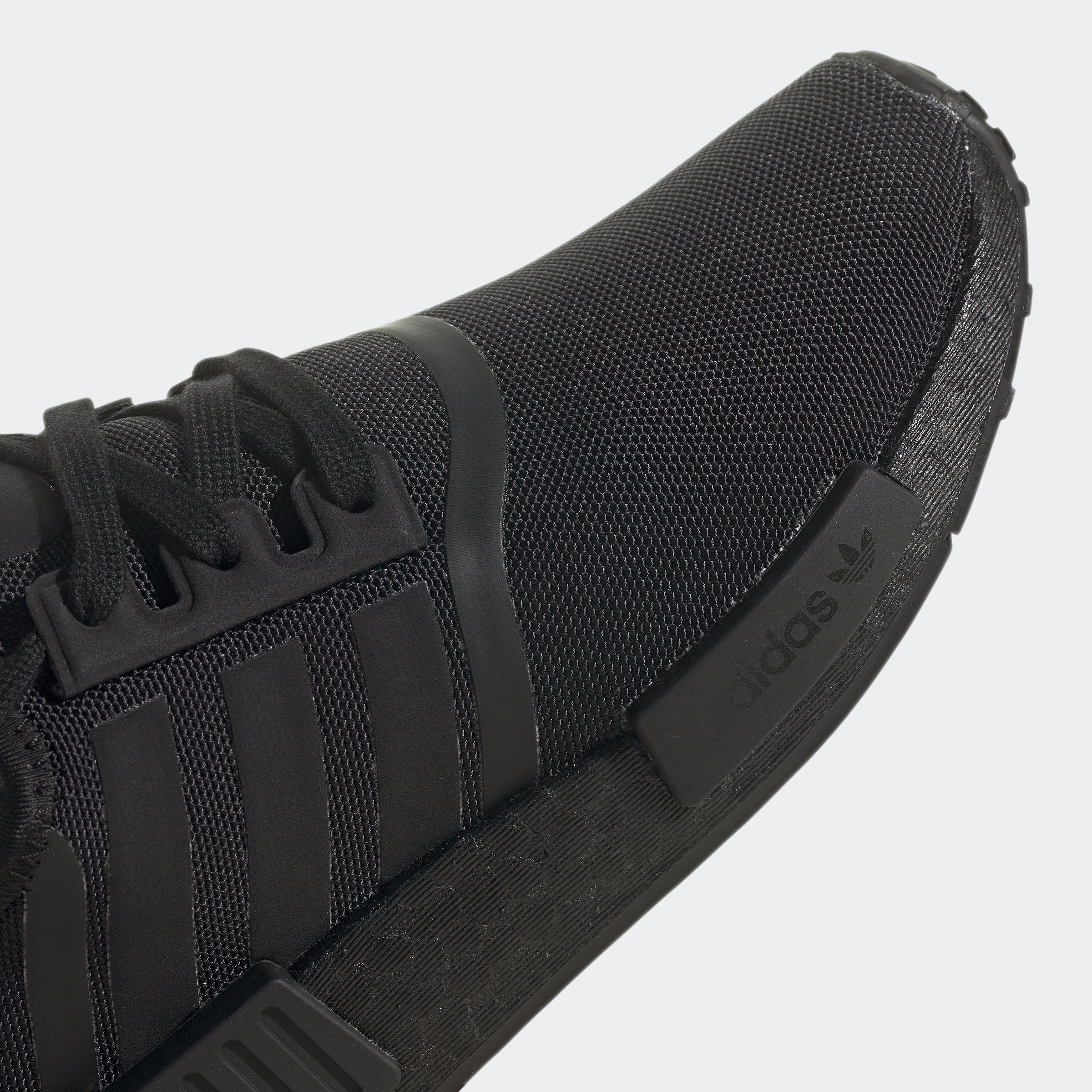 Big Kids adidas Originals NMD_R1 Shoes Triple Black