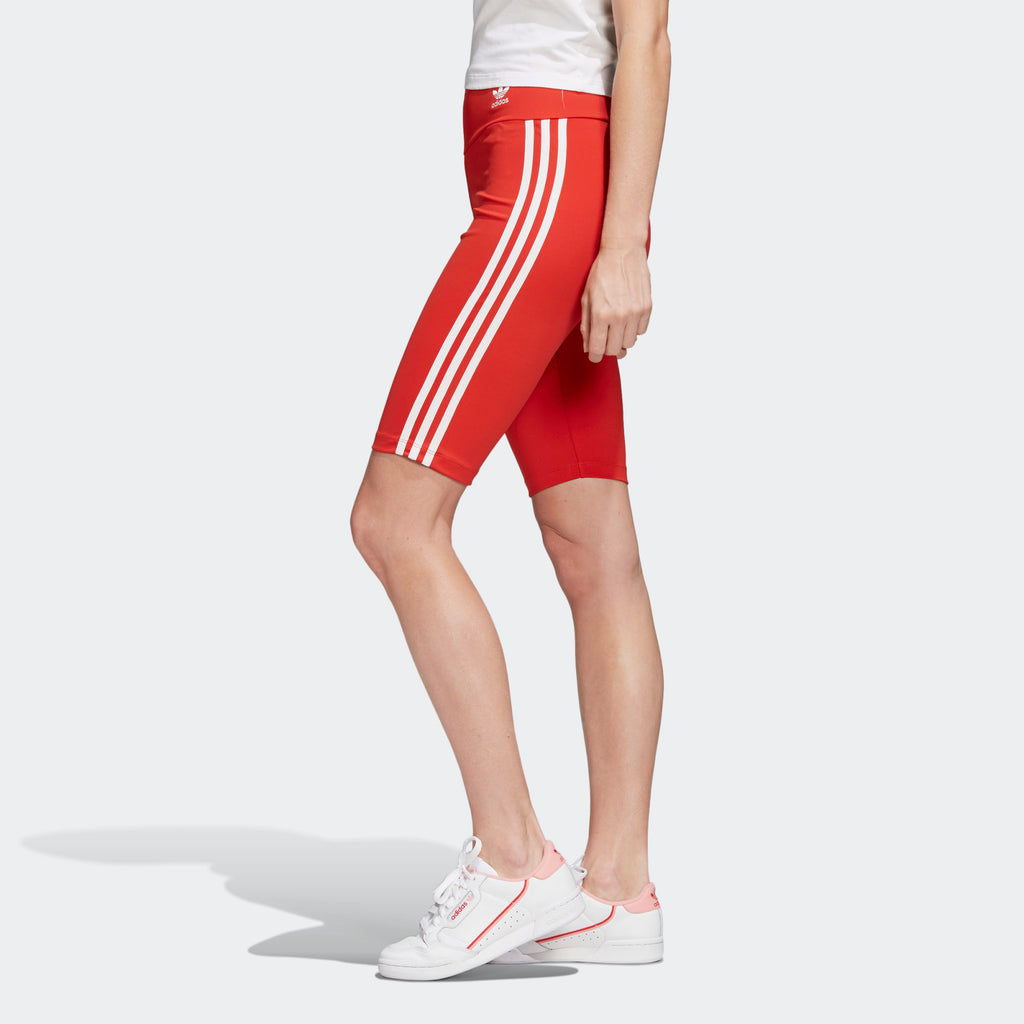 Women's adidas Originals Biker Shorts Red