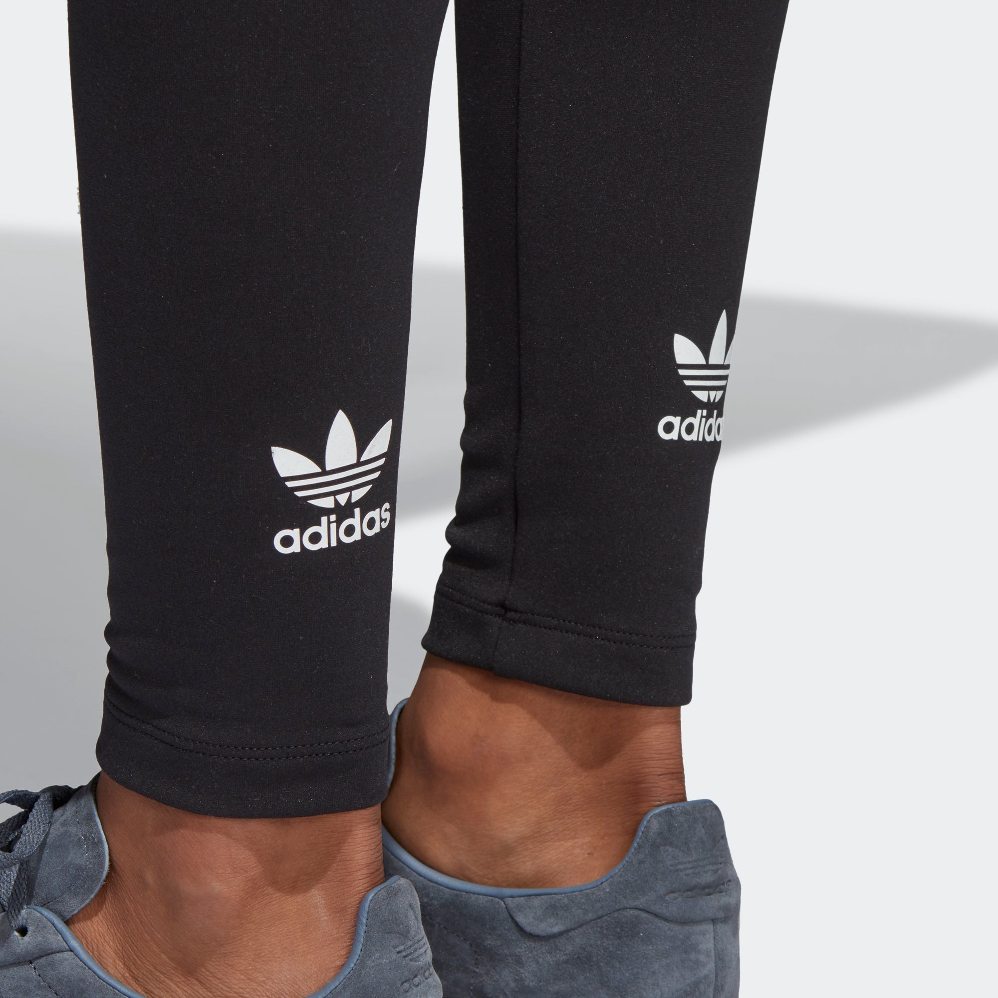 adidas trefoil leggings black