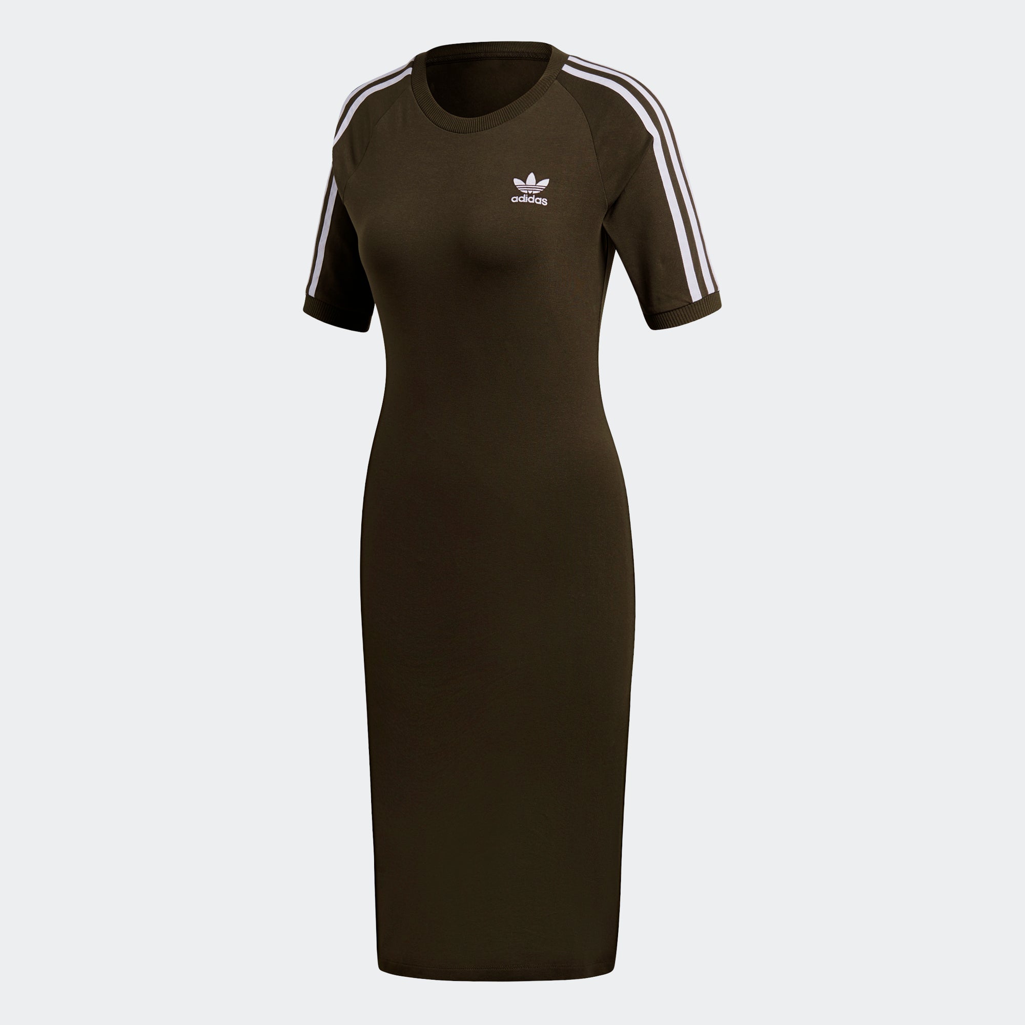 adidas originals 3 stripe dress in black