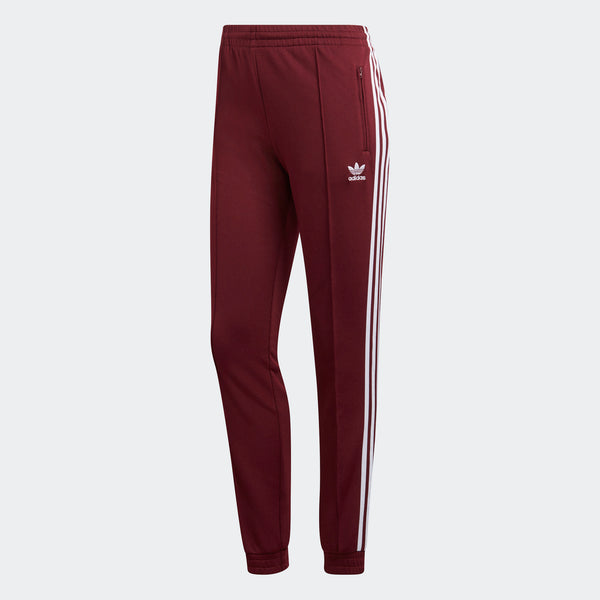 maroon adidas track pants