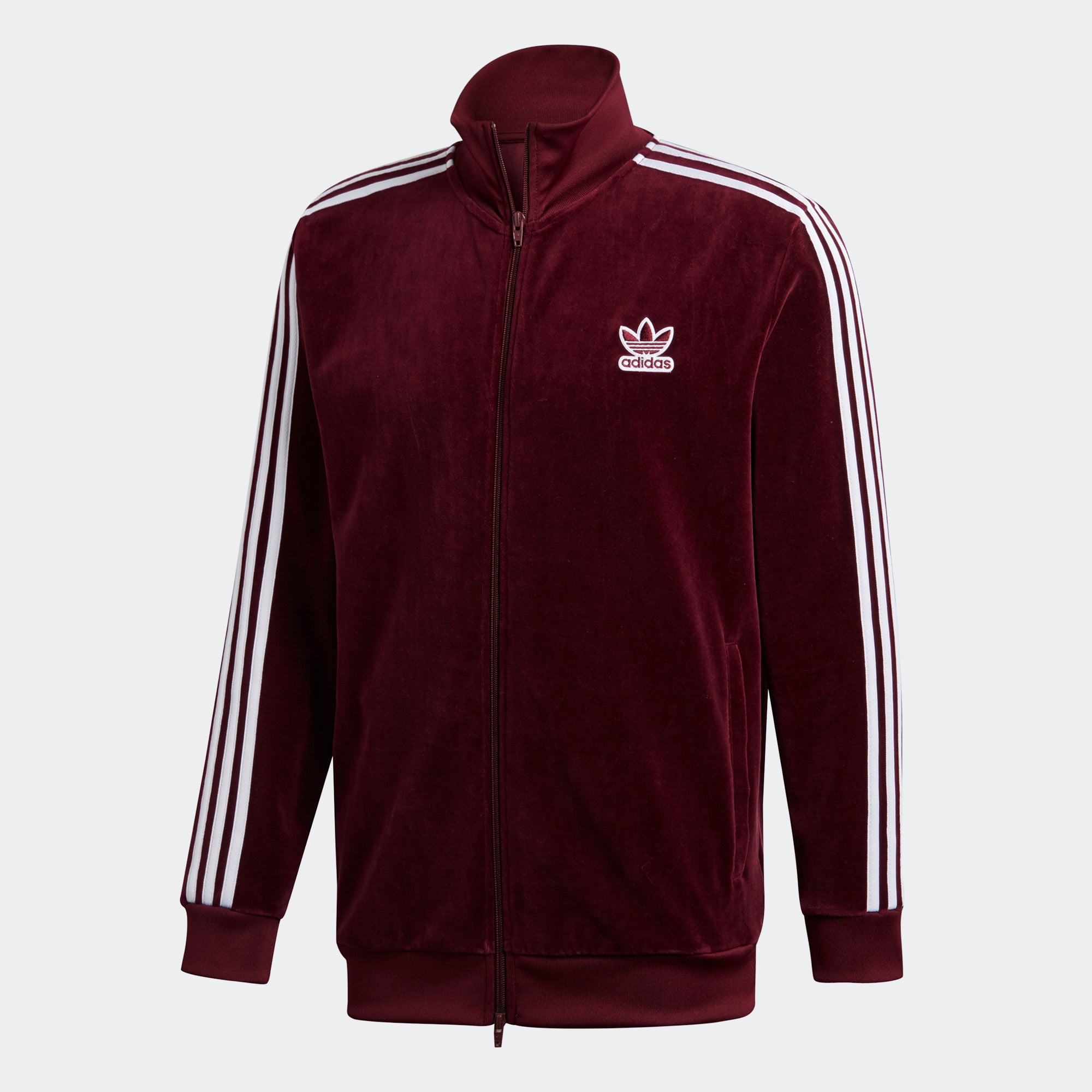 bb track jacket maroon