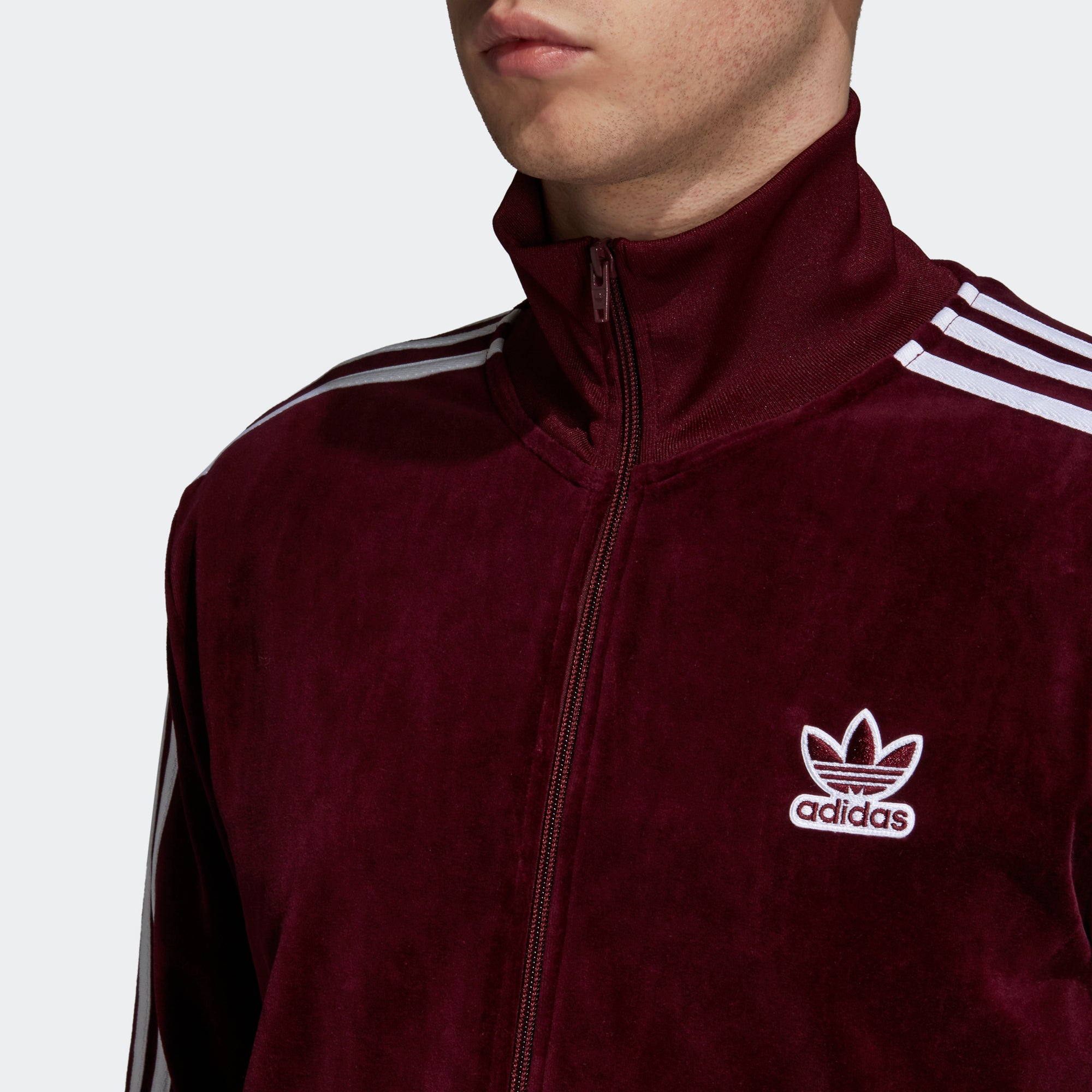 maroon adidas jacket mens