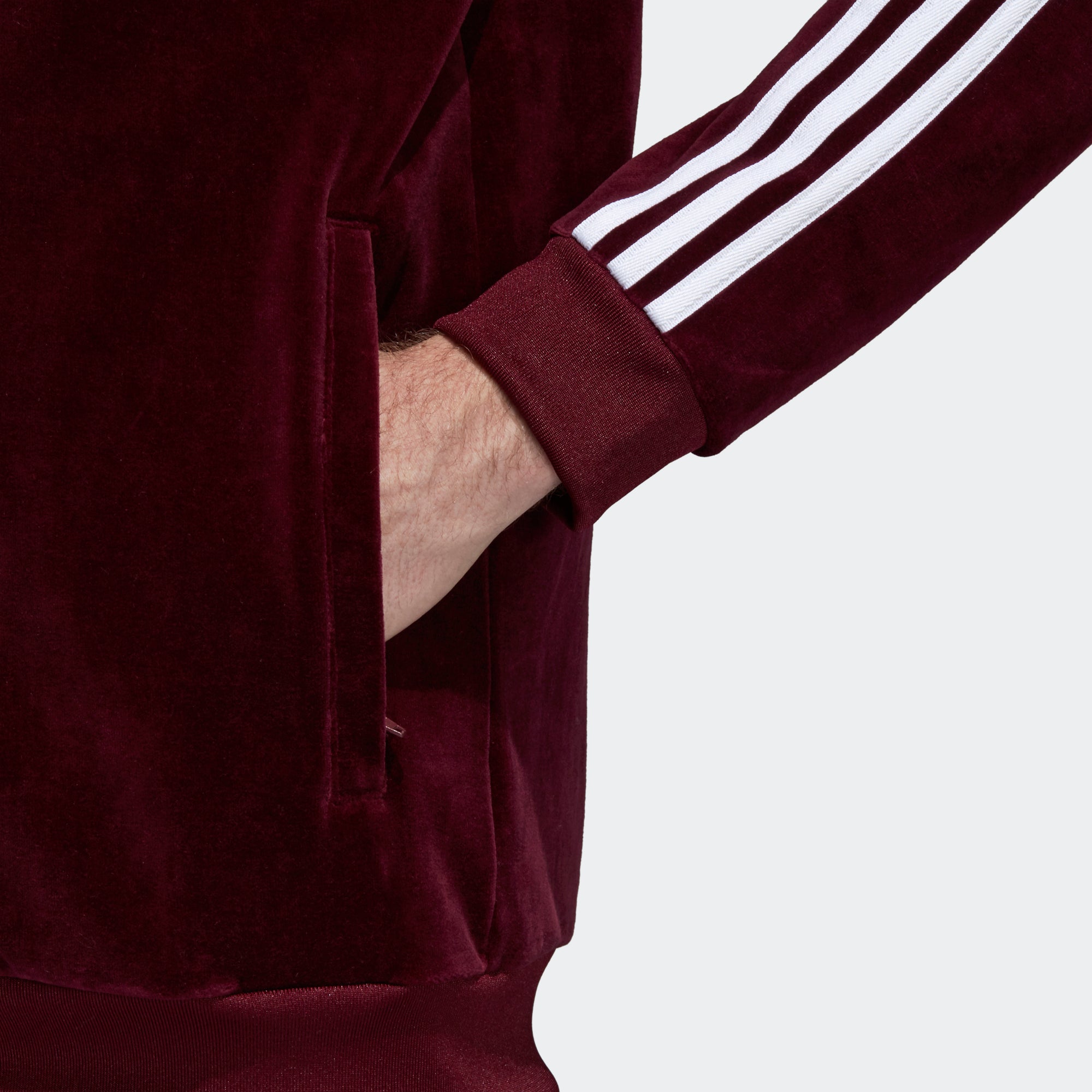 bb track jacket maroon