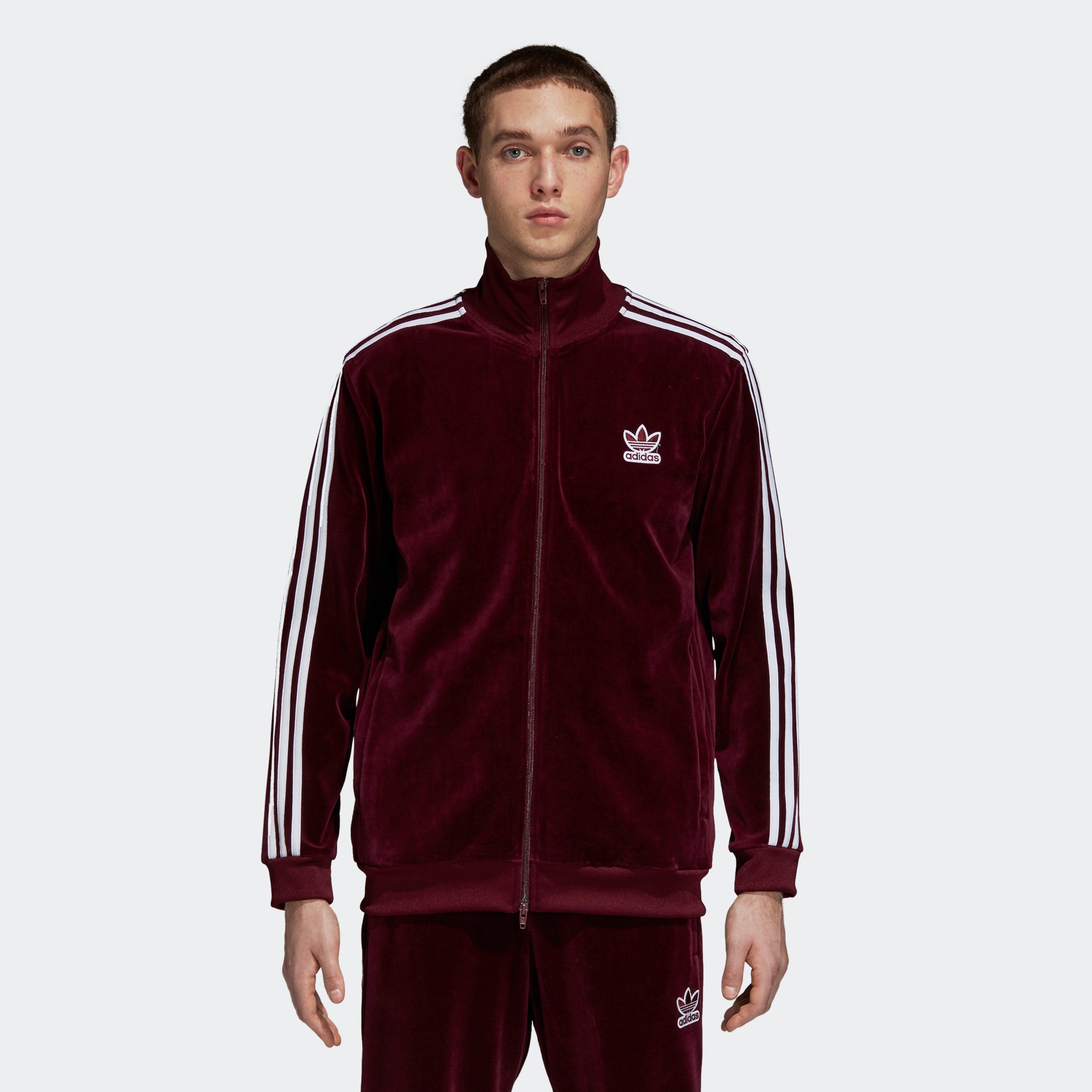 bb track jacket maroon