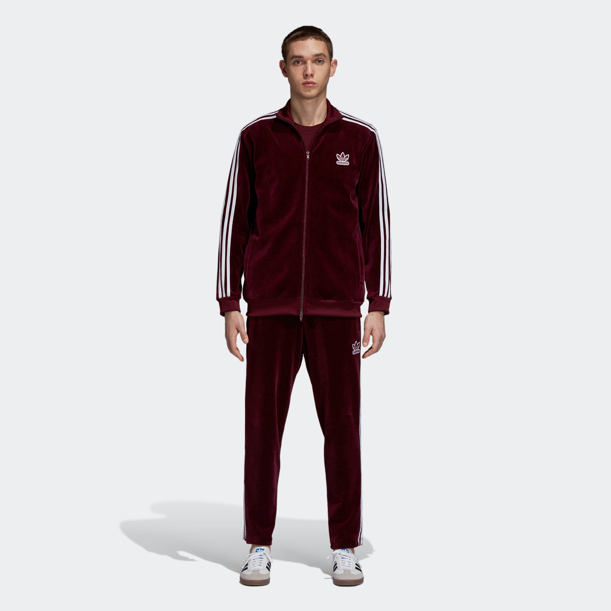 bb track jacket maroon