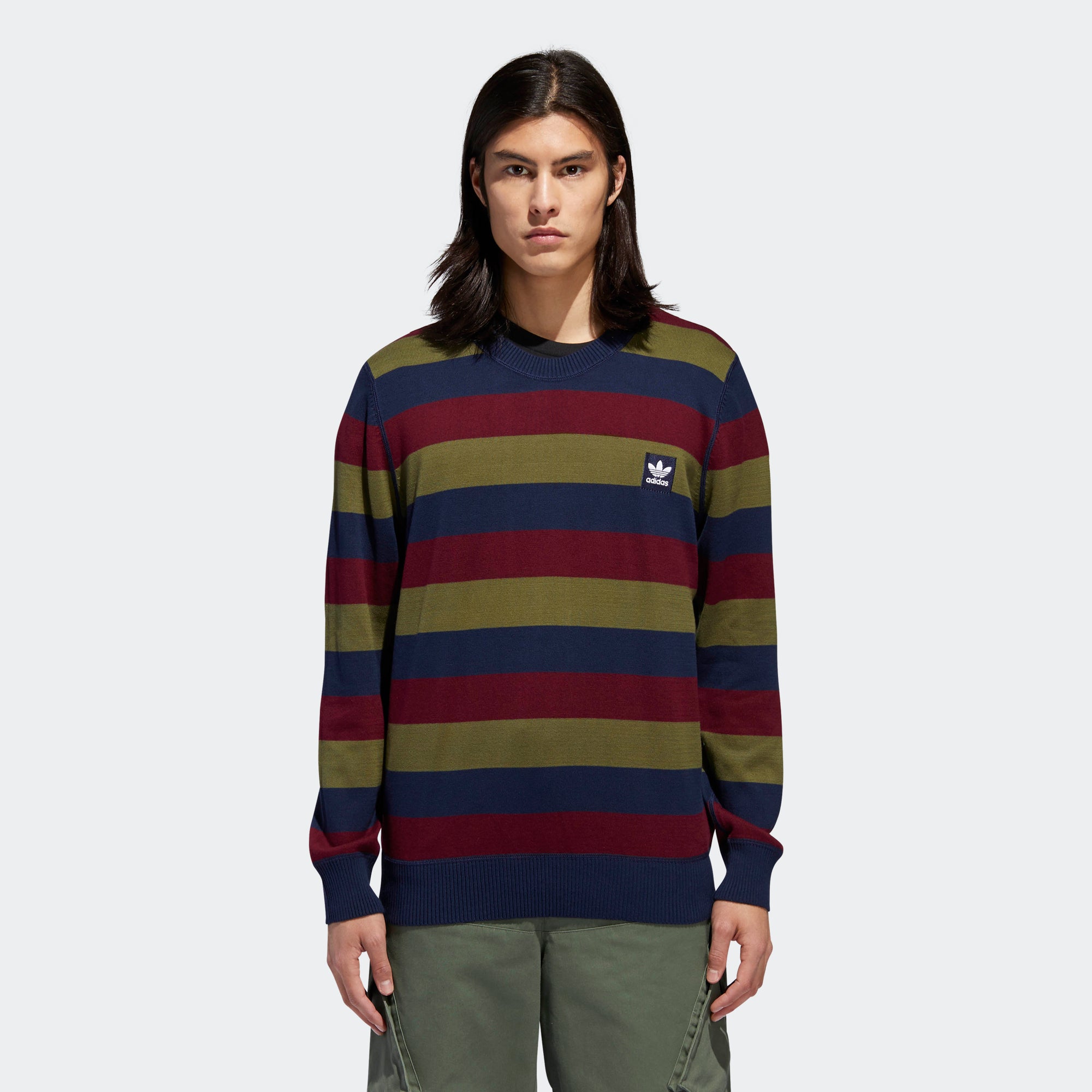 adidas stripes sweater