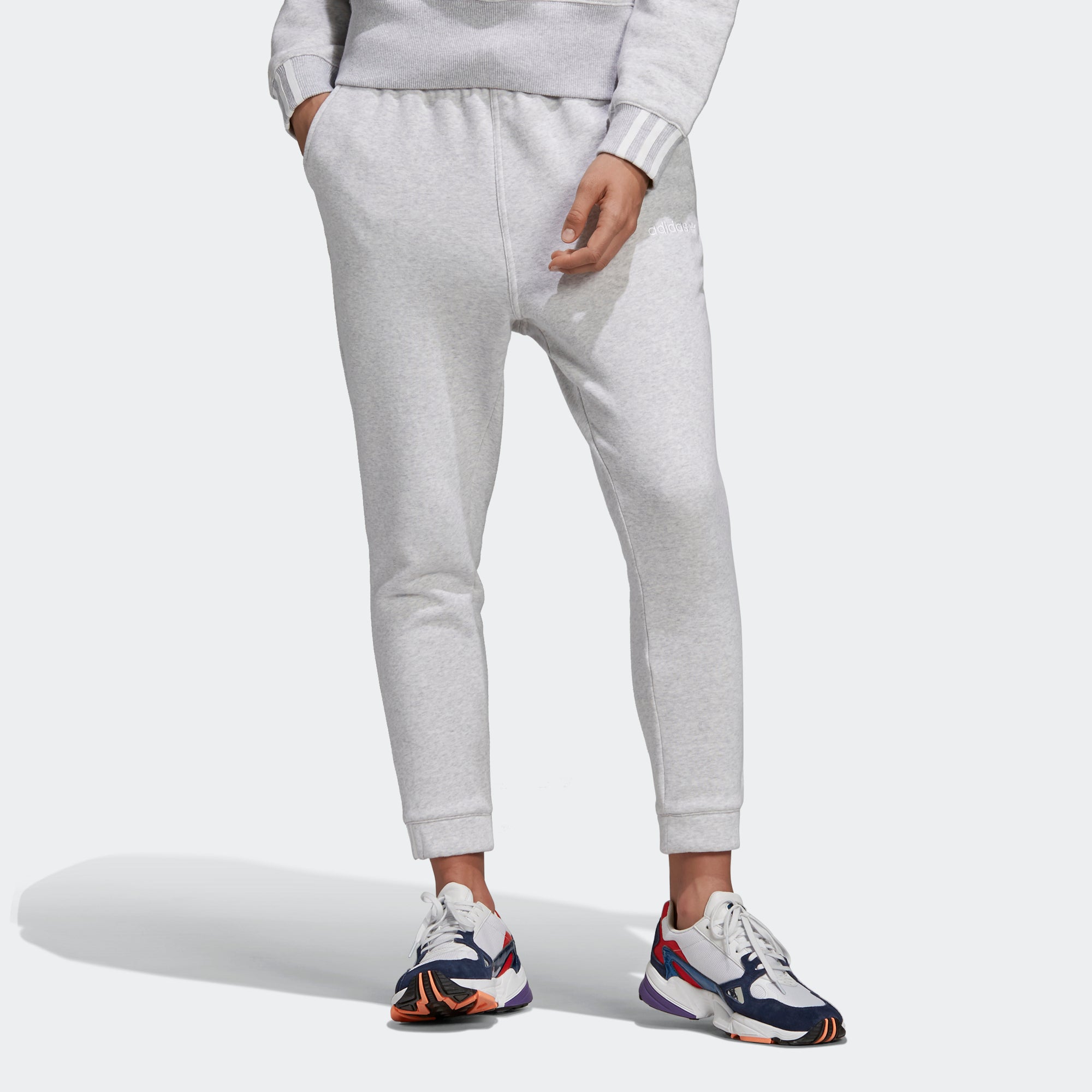 adidas originals coeeze sweat pant in grey heather