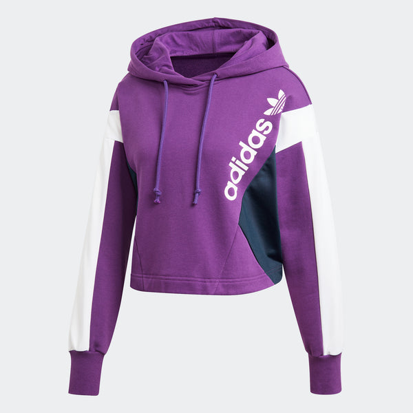 adidas cropped hoodie lila