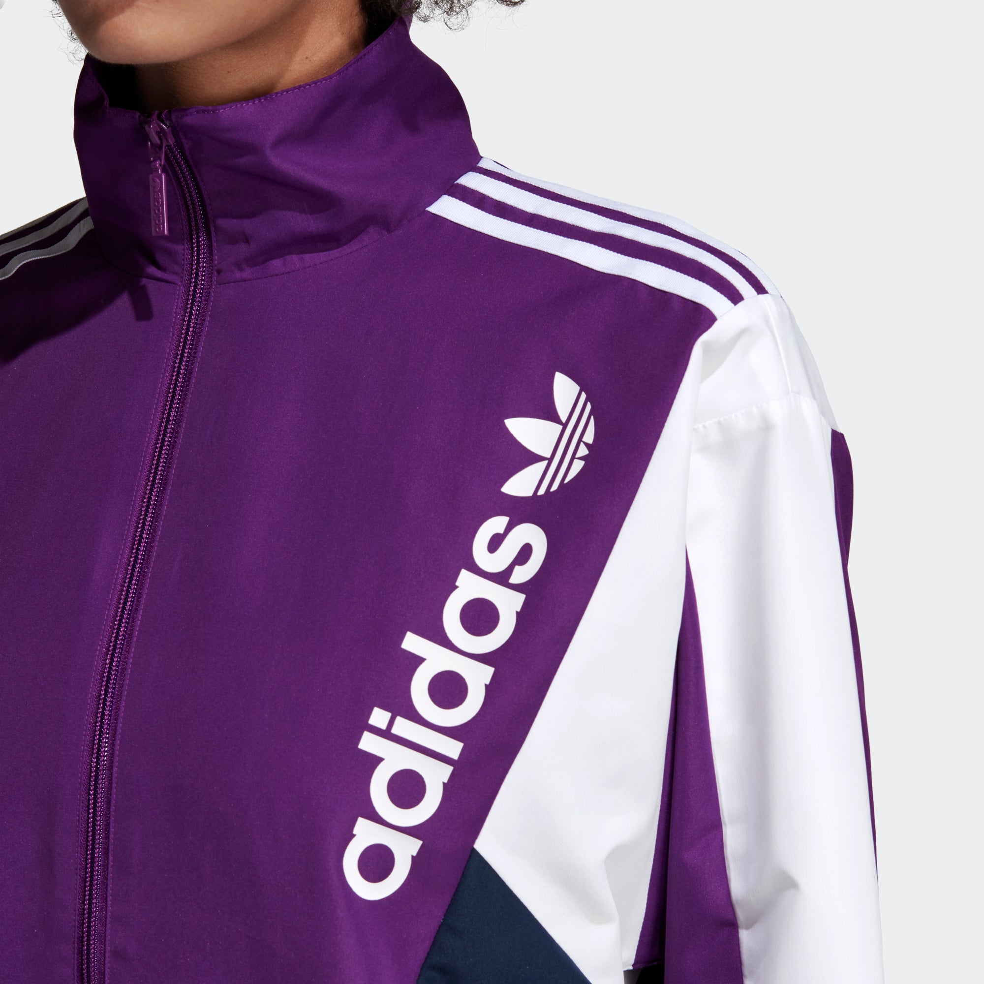 purple addidas jacket