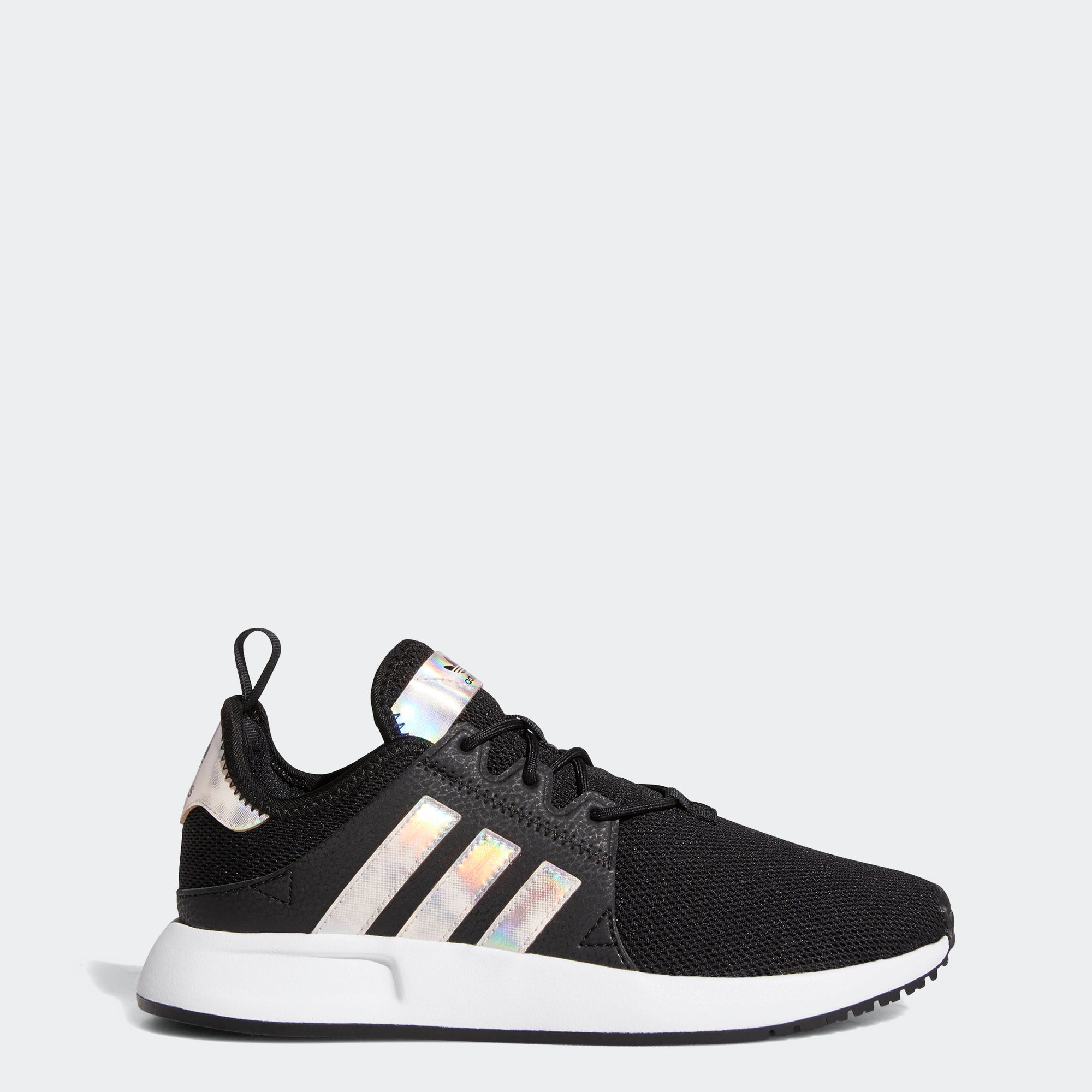 black and iridescent adidas