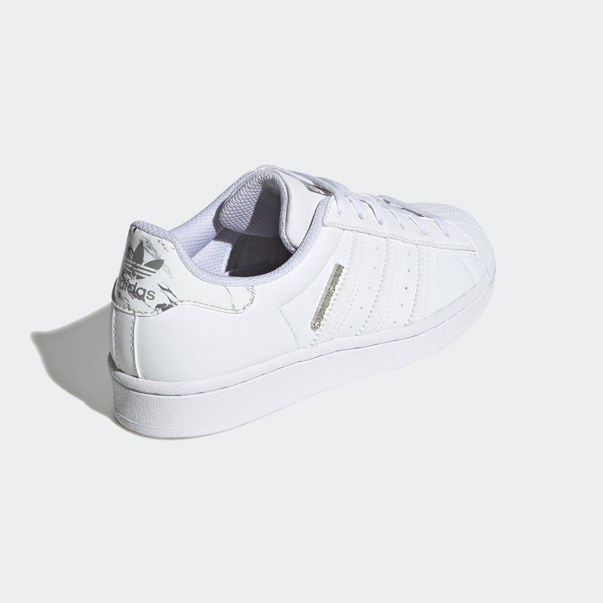 Kids’ adidas Originals Superstar Shoes White Silver