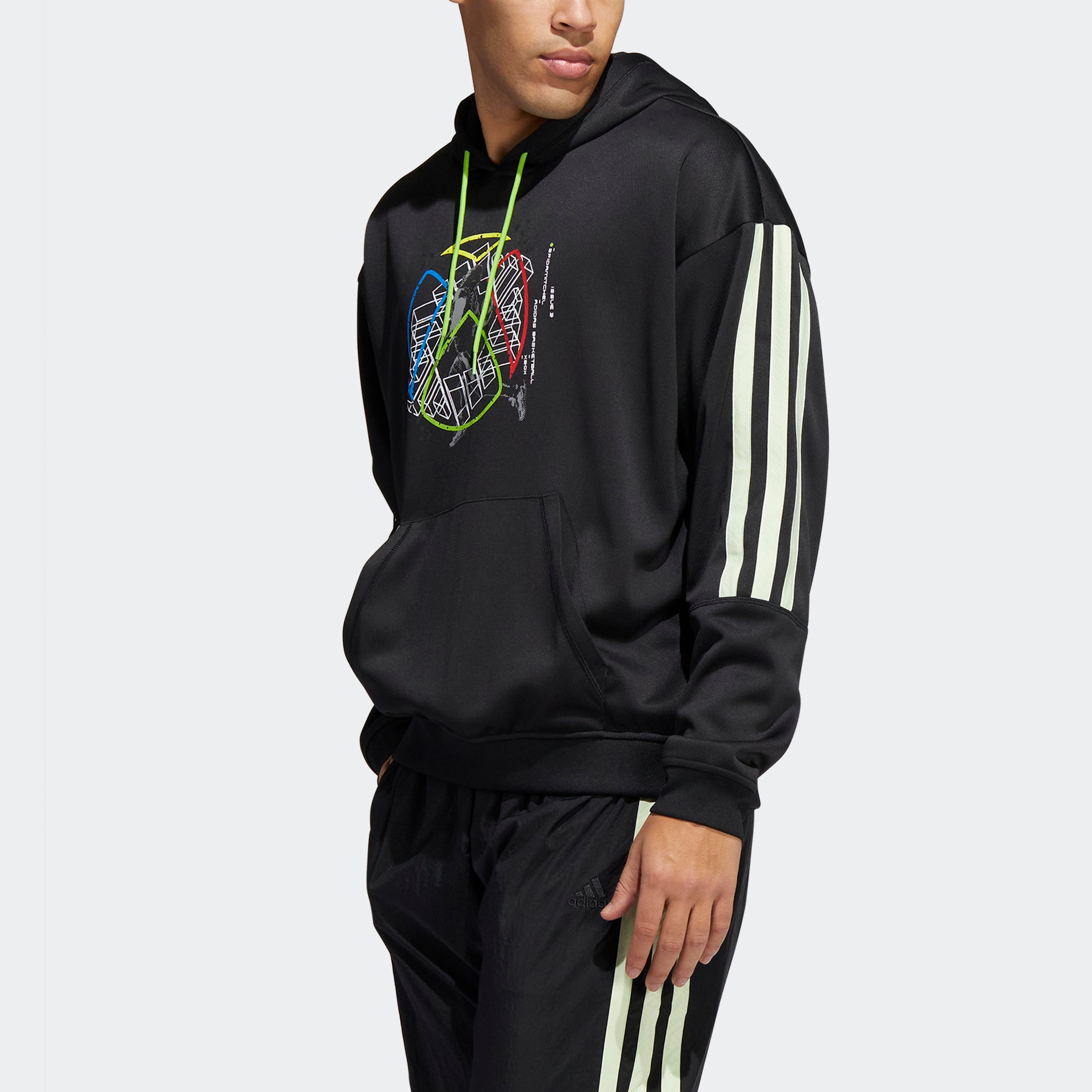 Men's adidas Basketball Donovan Mitchell Hoodie Black