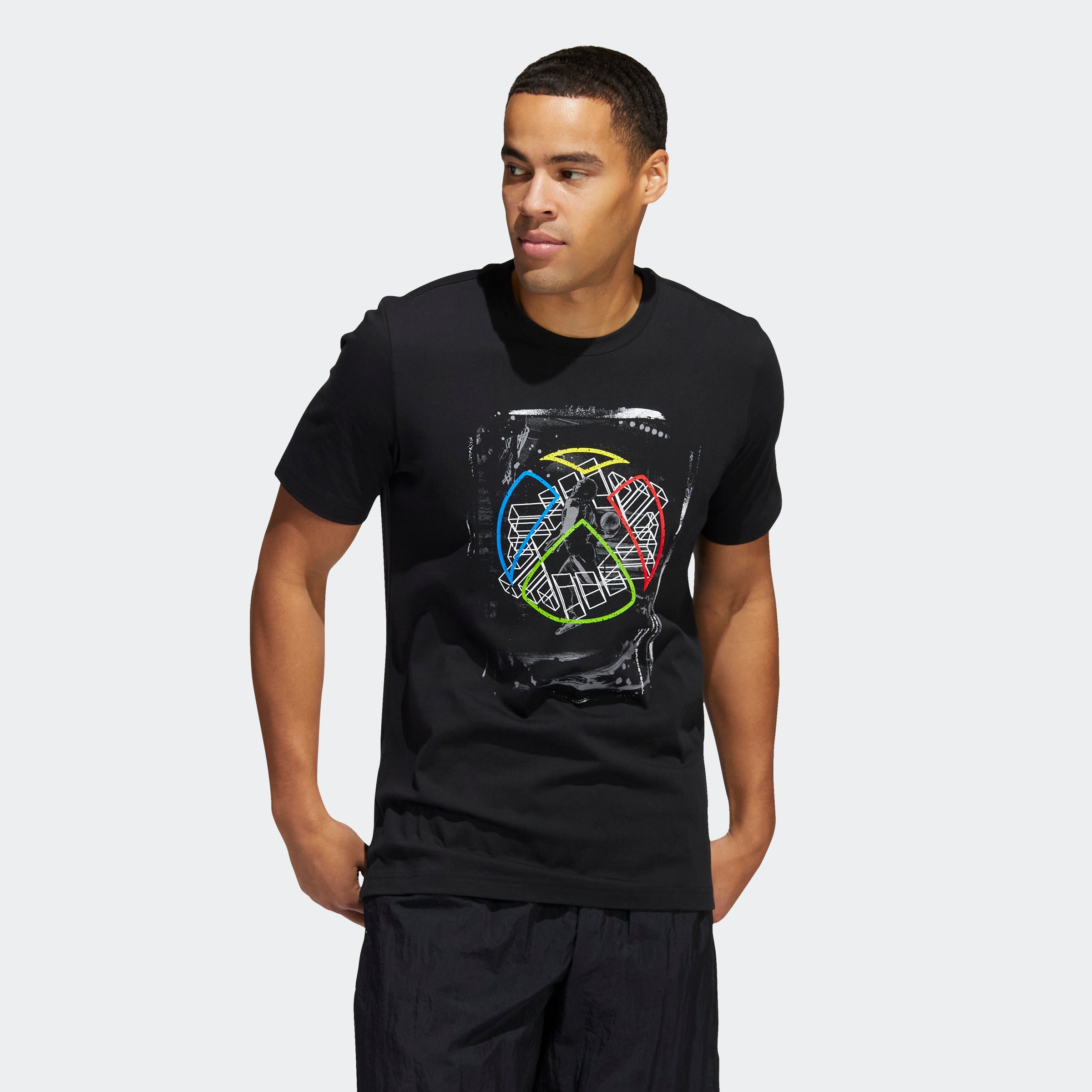 Men's adidas Basketball Donovan Mitchell X XBox Tee Black