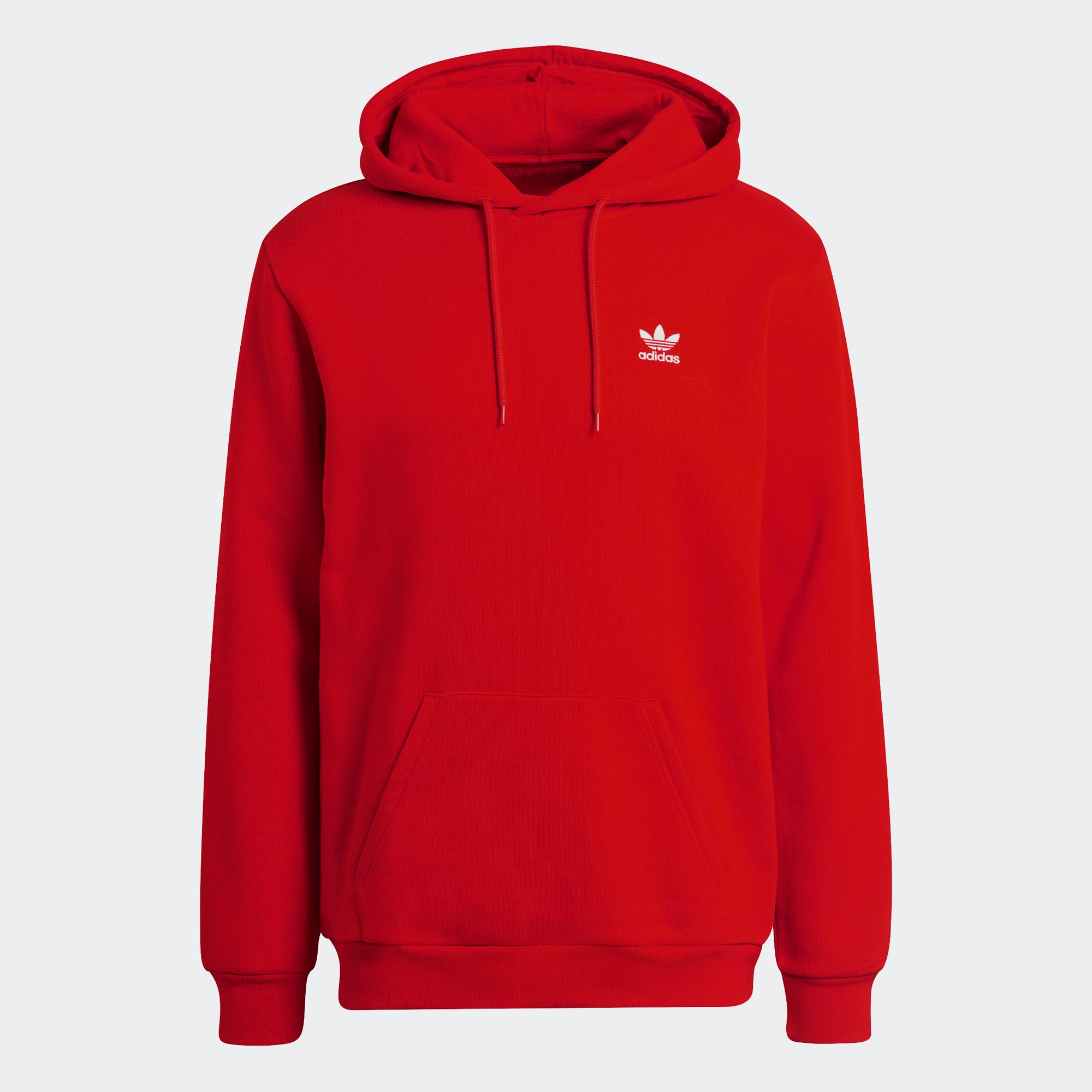 adidas Essentials Trefoil Hoodie Red HE5108 | Chicago City Sports