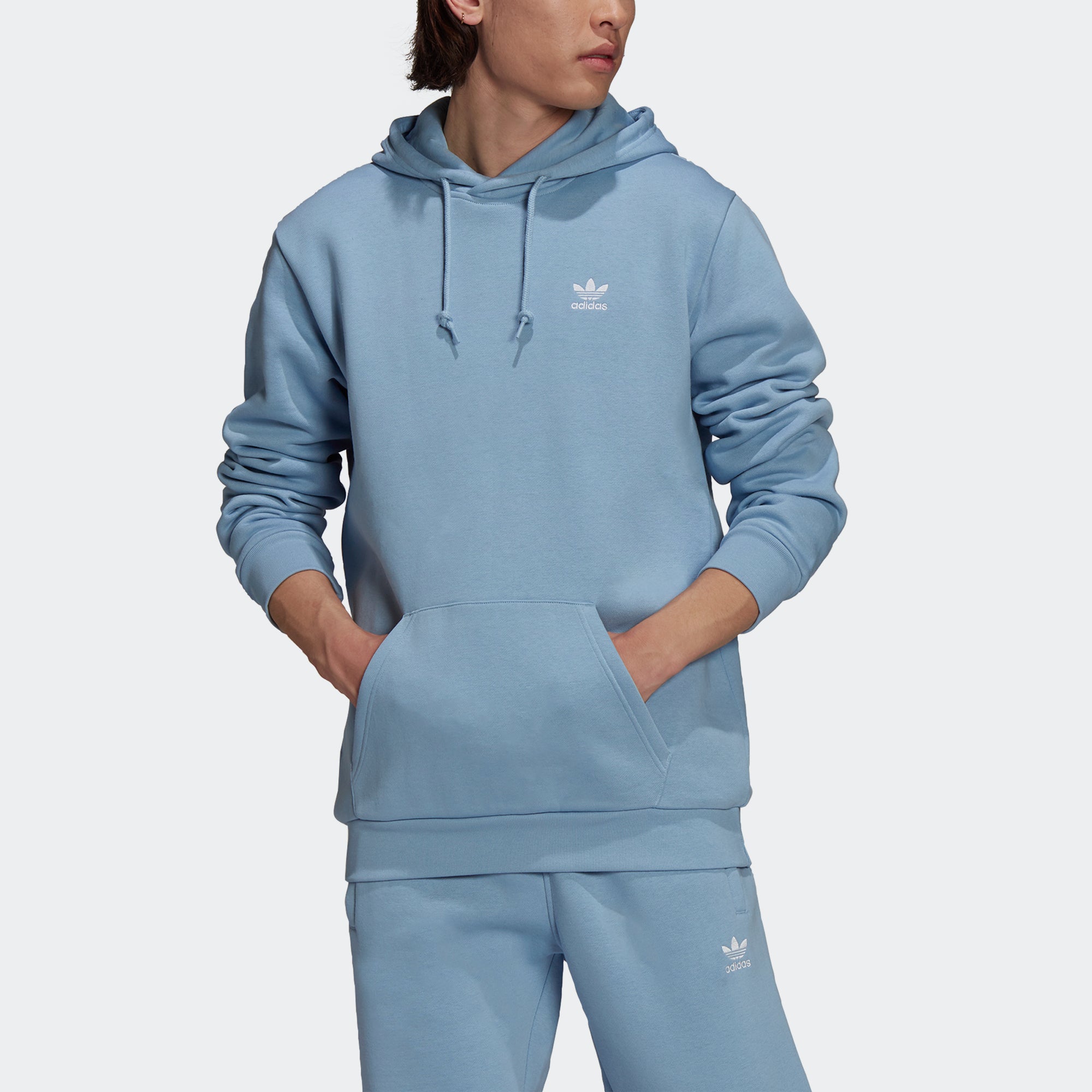adidas Trefoil Hoodie Ambient Sky HE7199 | Chicago City Sports