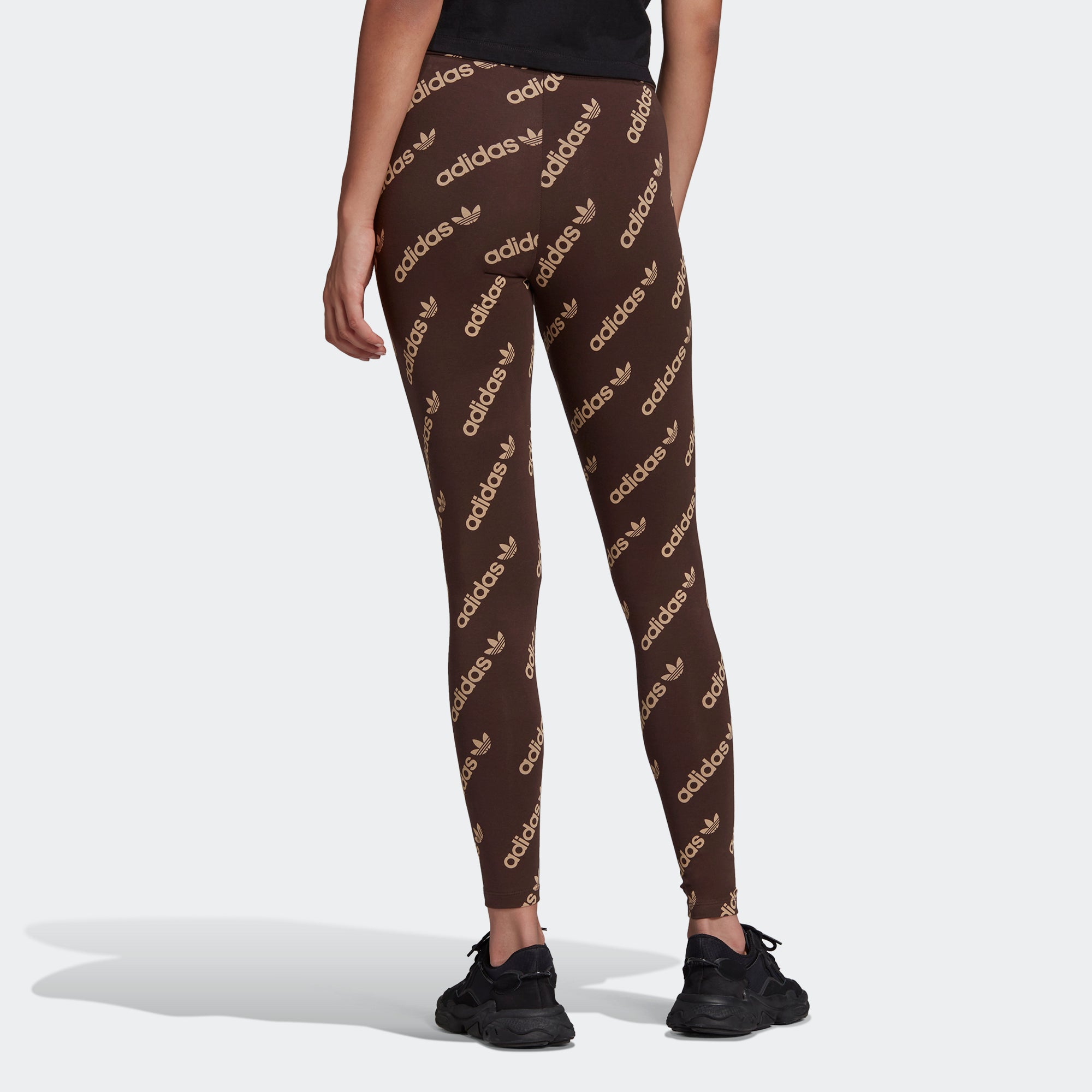 brown adidas leggings