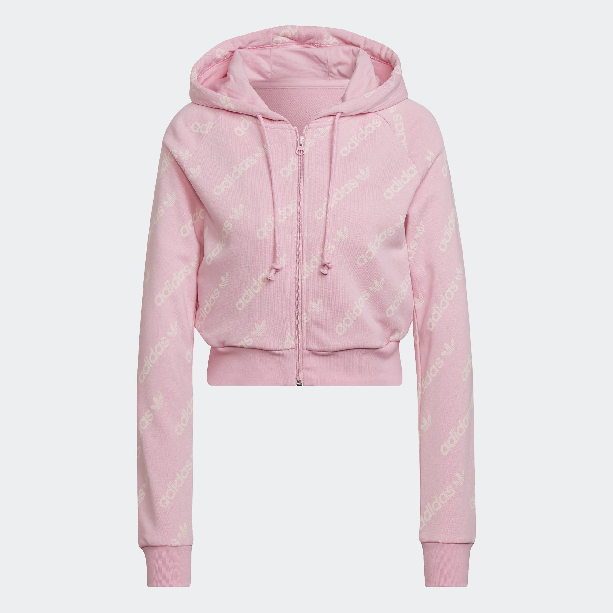 adidas Cropped Jacket True Pink HM4888 | Chicago City Sports