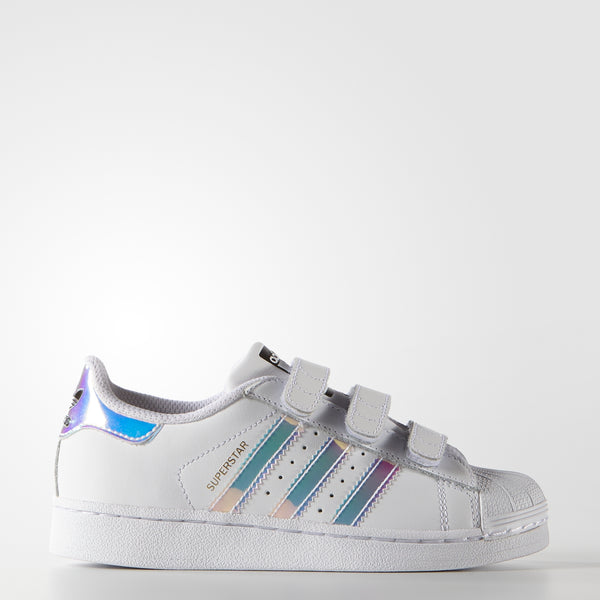 white holographic adidas
