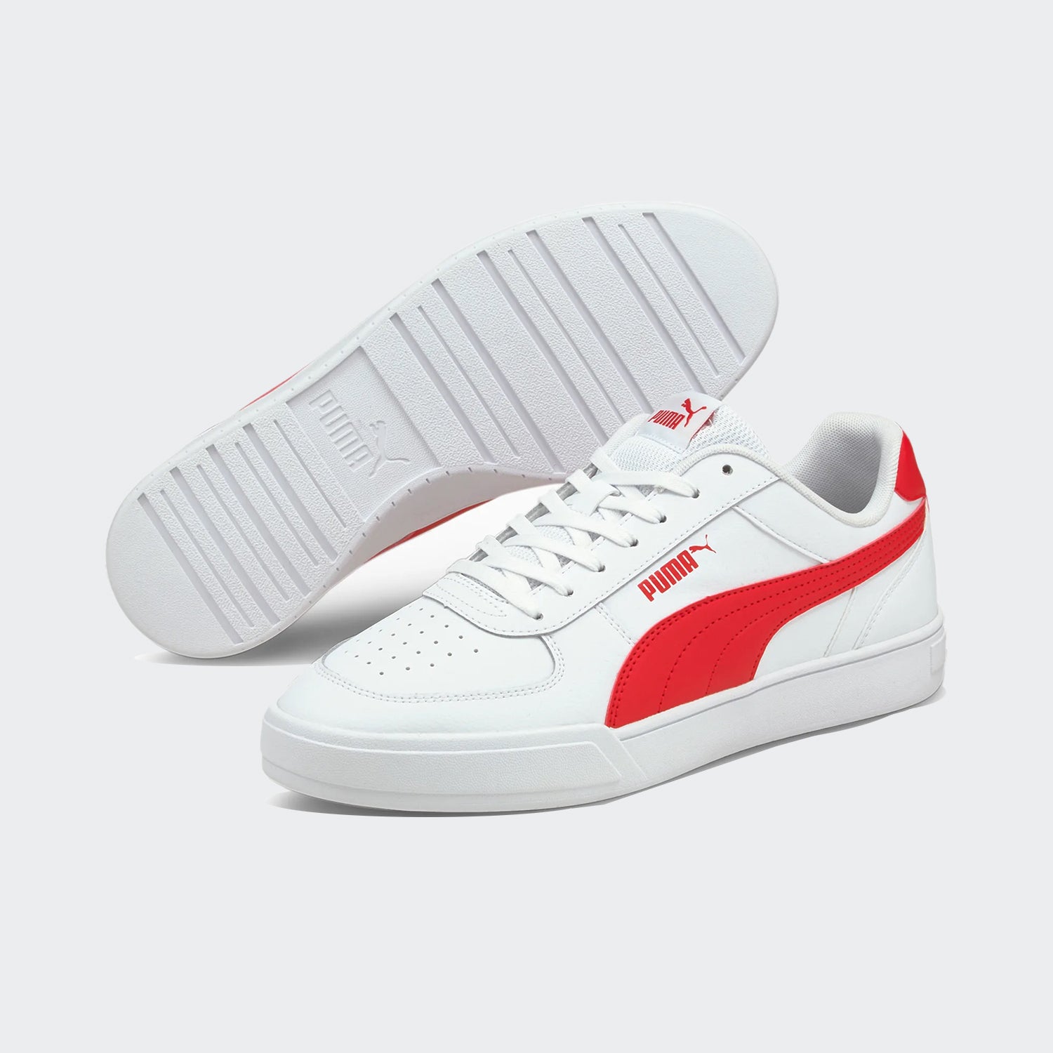 Kids' PUMA Caven Sneakers JR White Red