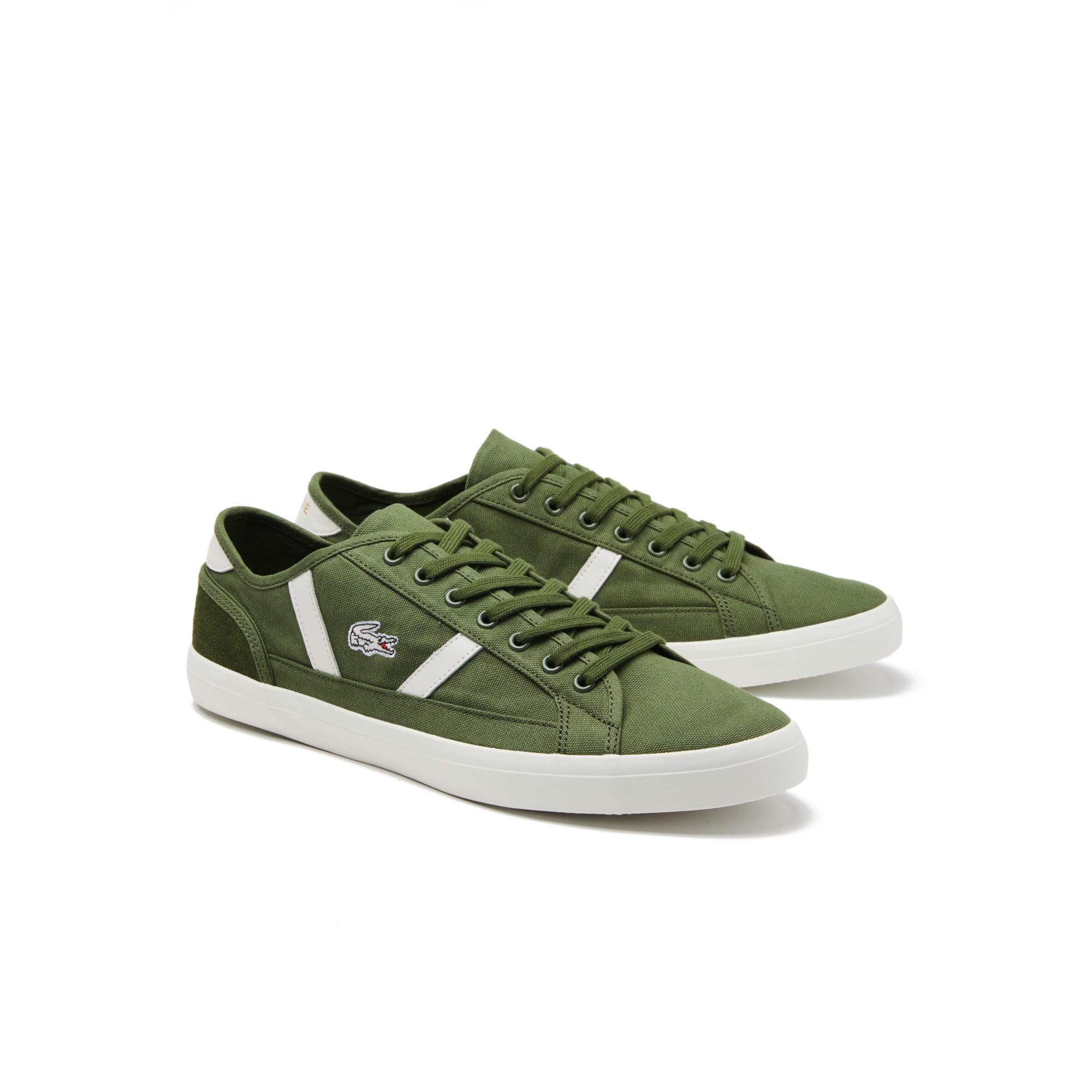 green canvas shoes