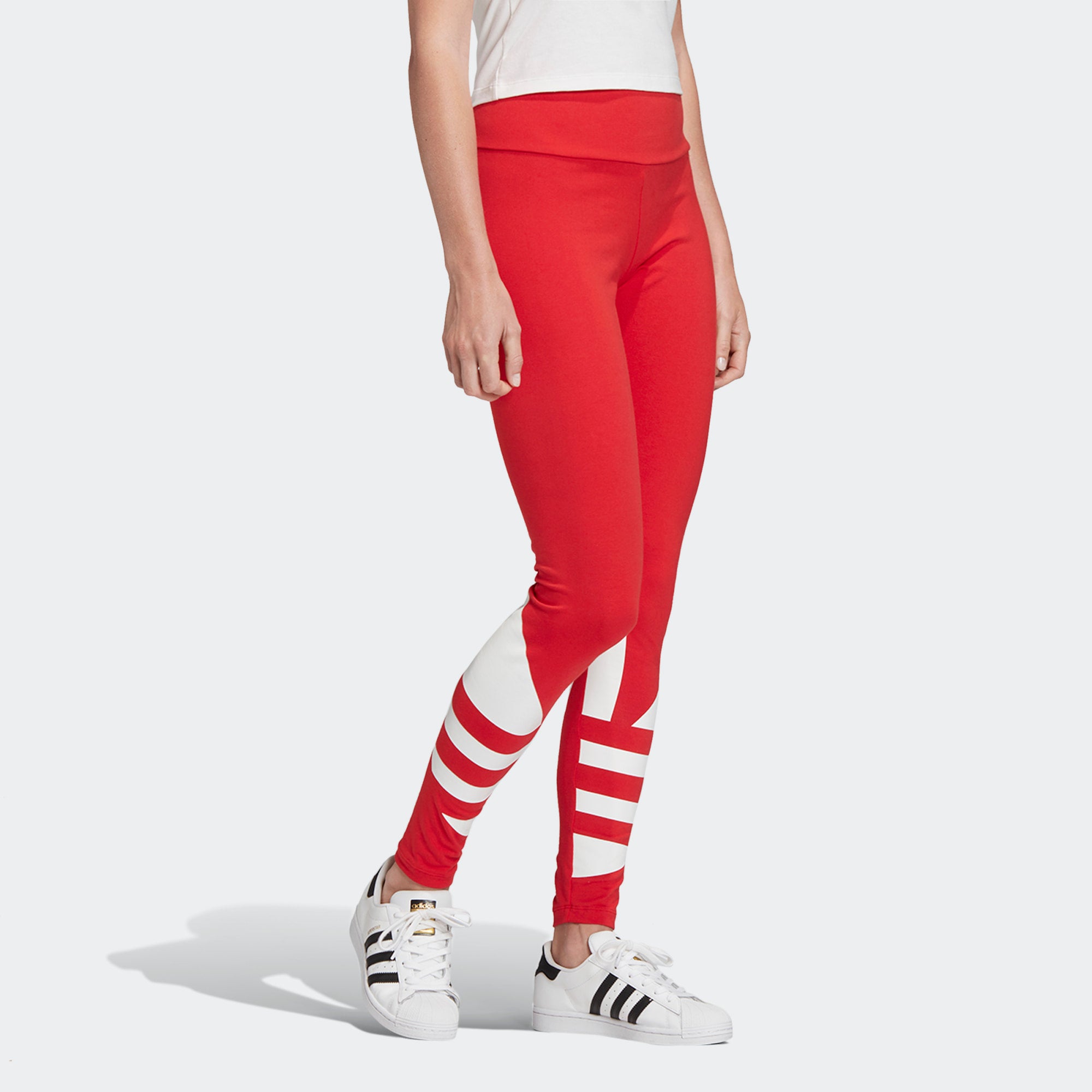 lush red adidas leggings