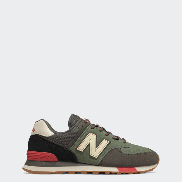 new balance 574 camo olive and orange