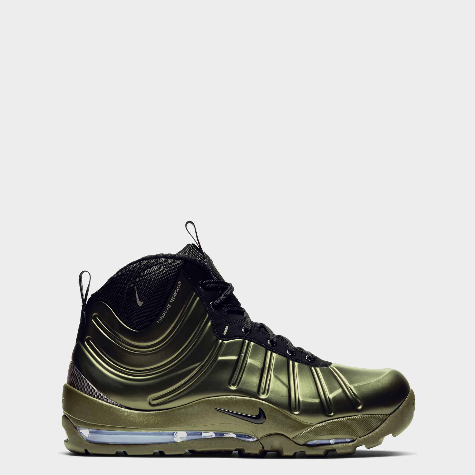 Nike Air Bakin Posite Shoes Olive 