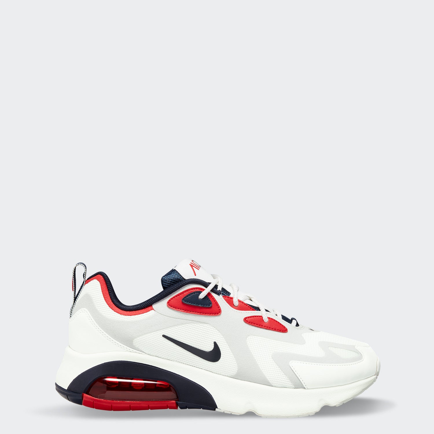 air shoes white and red