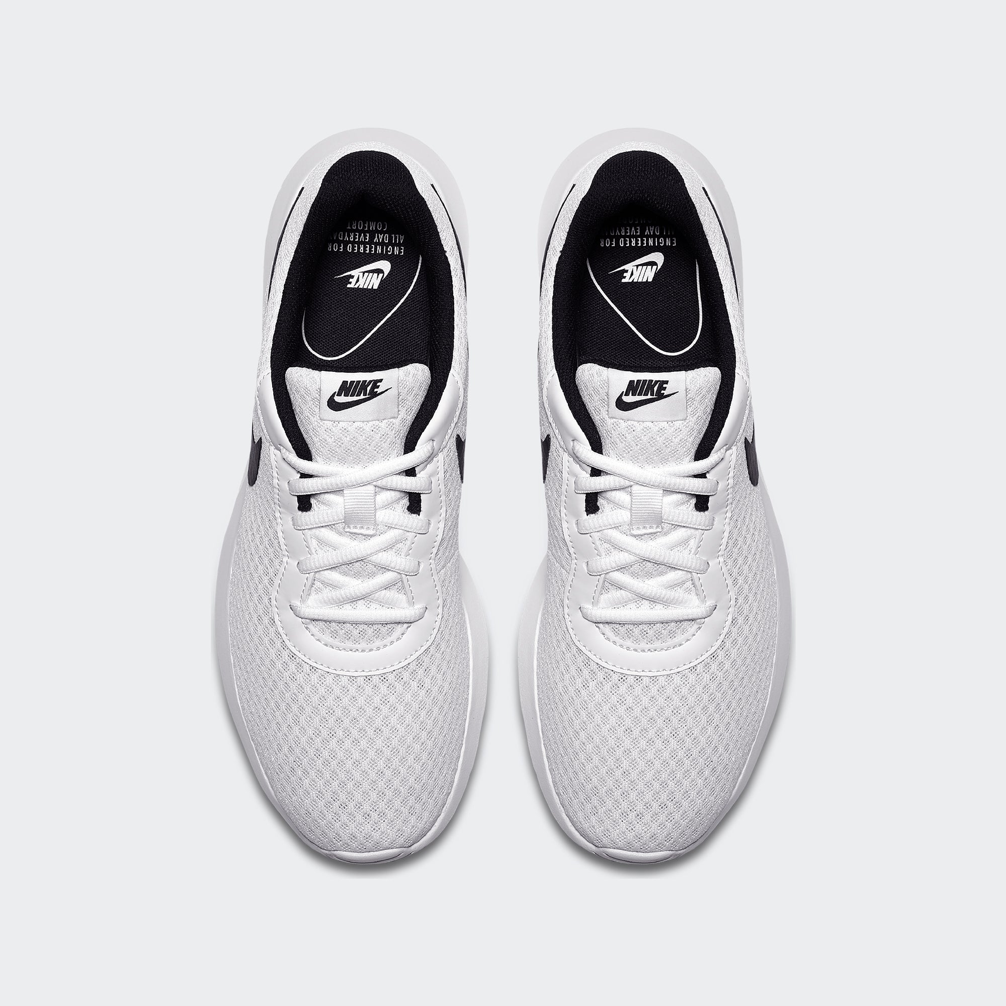 all white nike tanjun mens