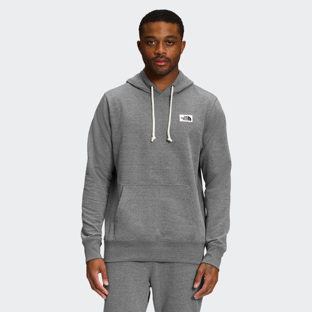 The North Face Heritage Patch Pullover Hoodie Grey | Chicago City Sports