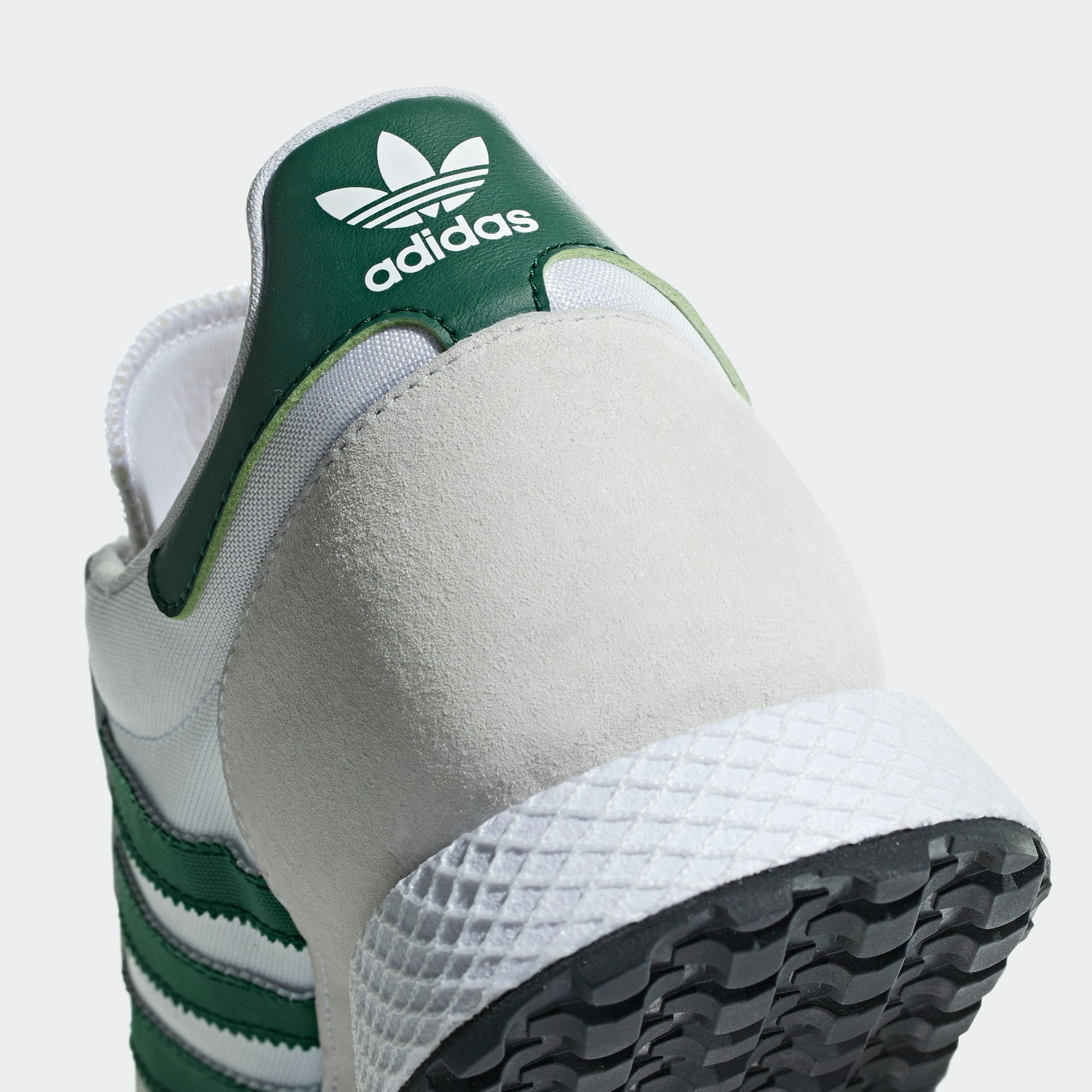 men's white and green adidas shoes