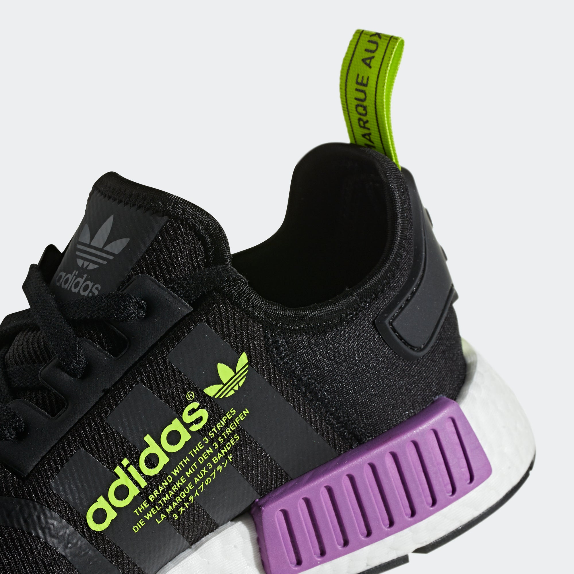 black and purple adidas shoes