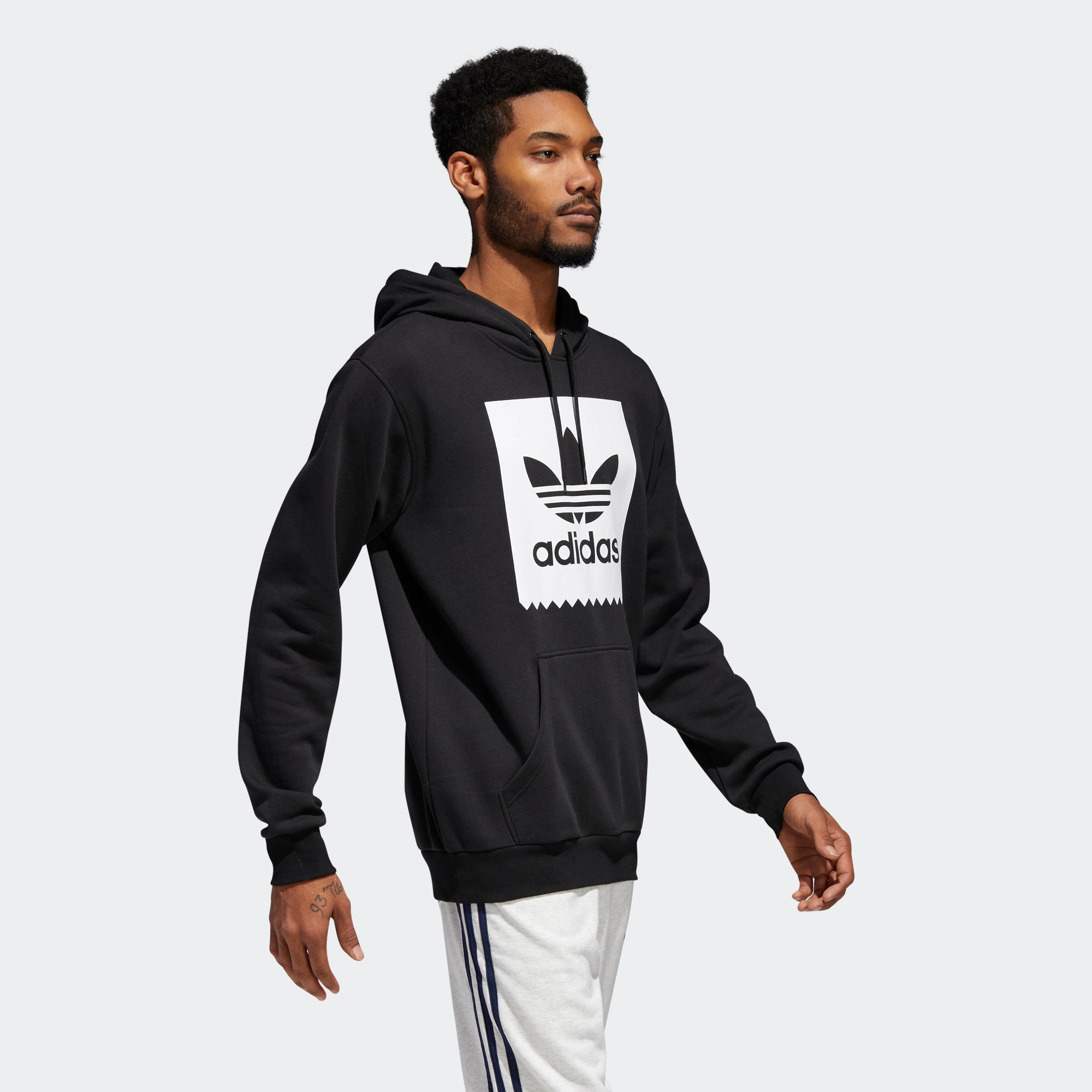 adidas trefoil solid hoodie