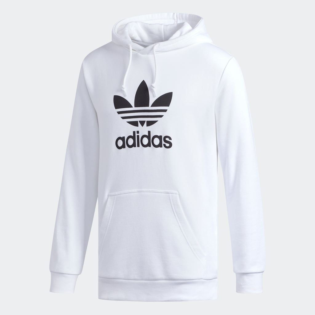 adidas Trefoil Warm-Up Hoodie White DU7780 | Chicago City Sports