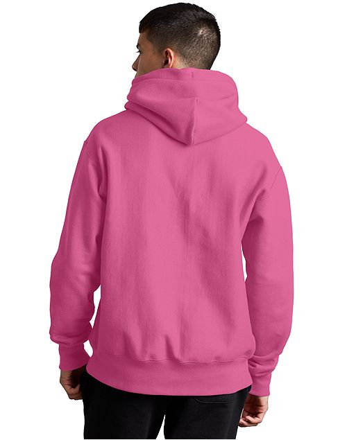 mens pink champion hoodie