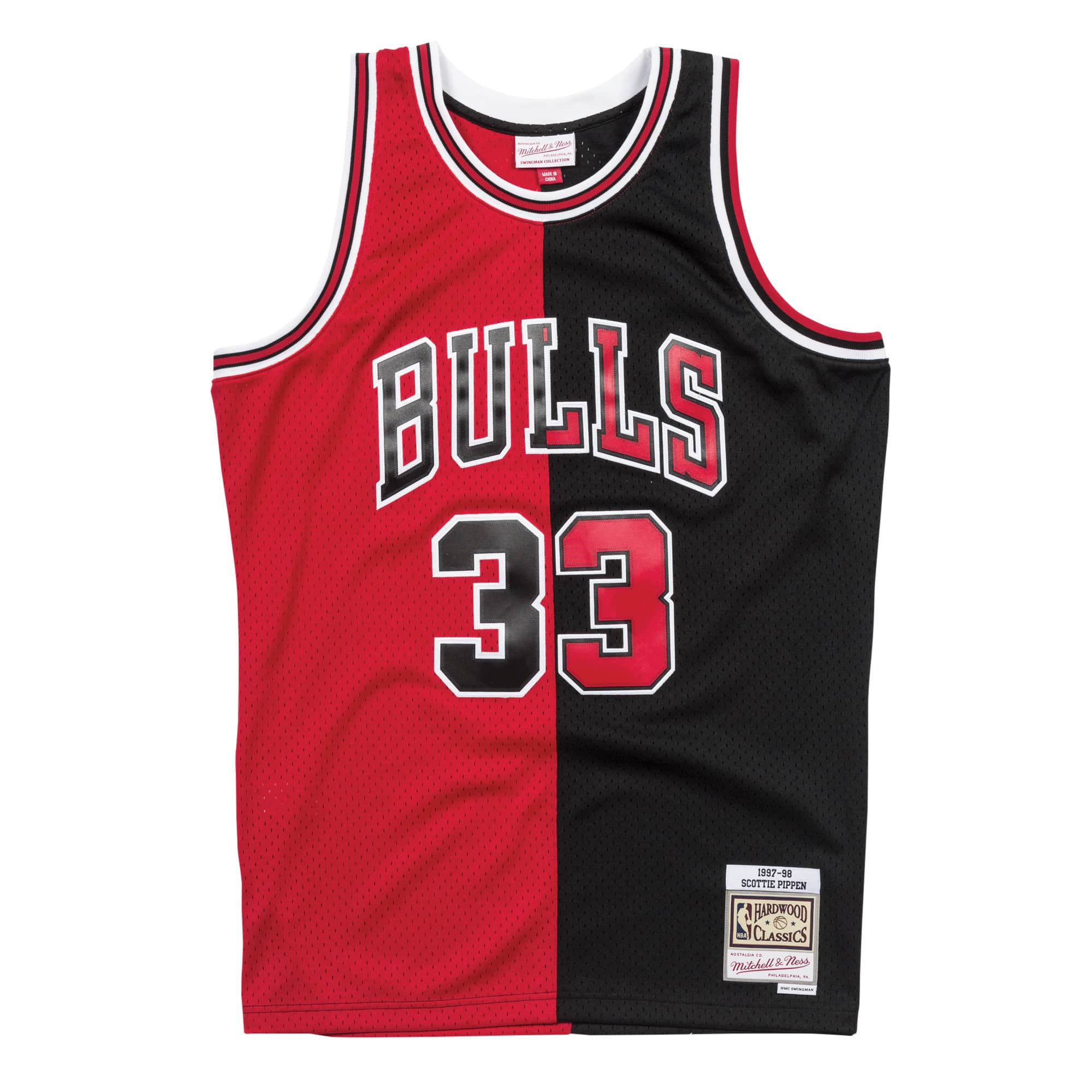 bulls split jersey