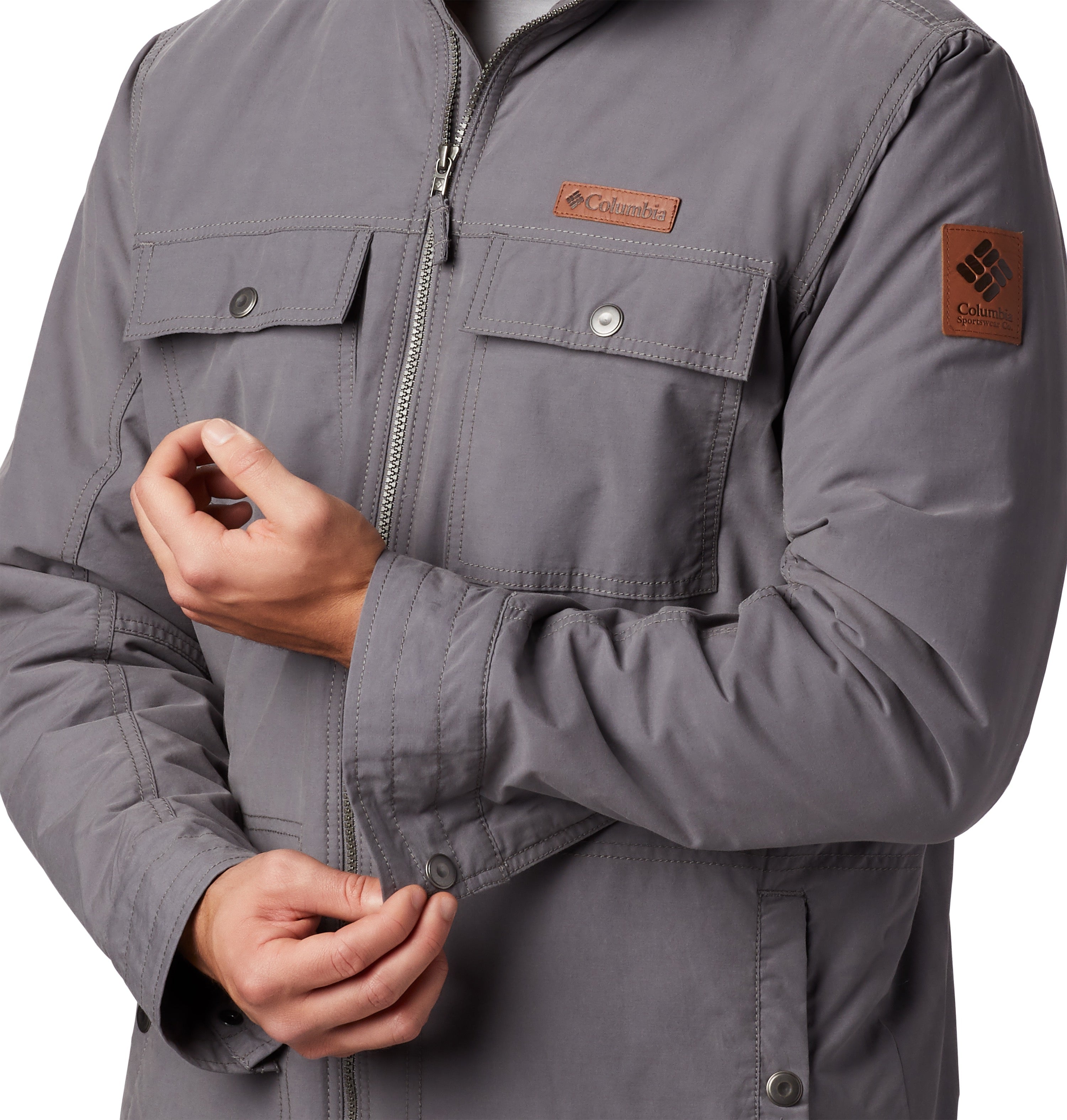 mens gray columbia jacket