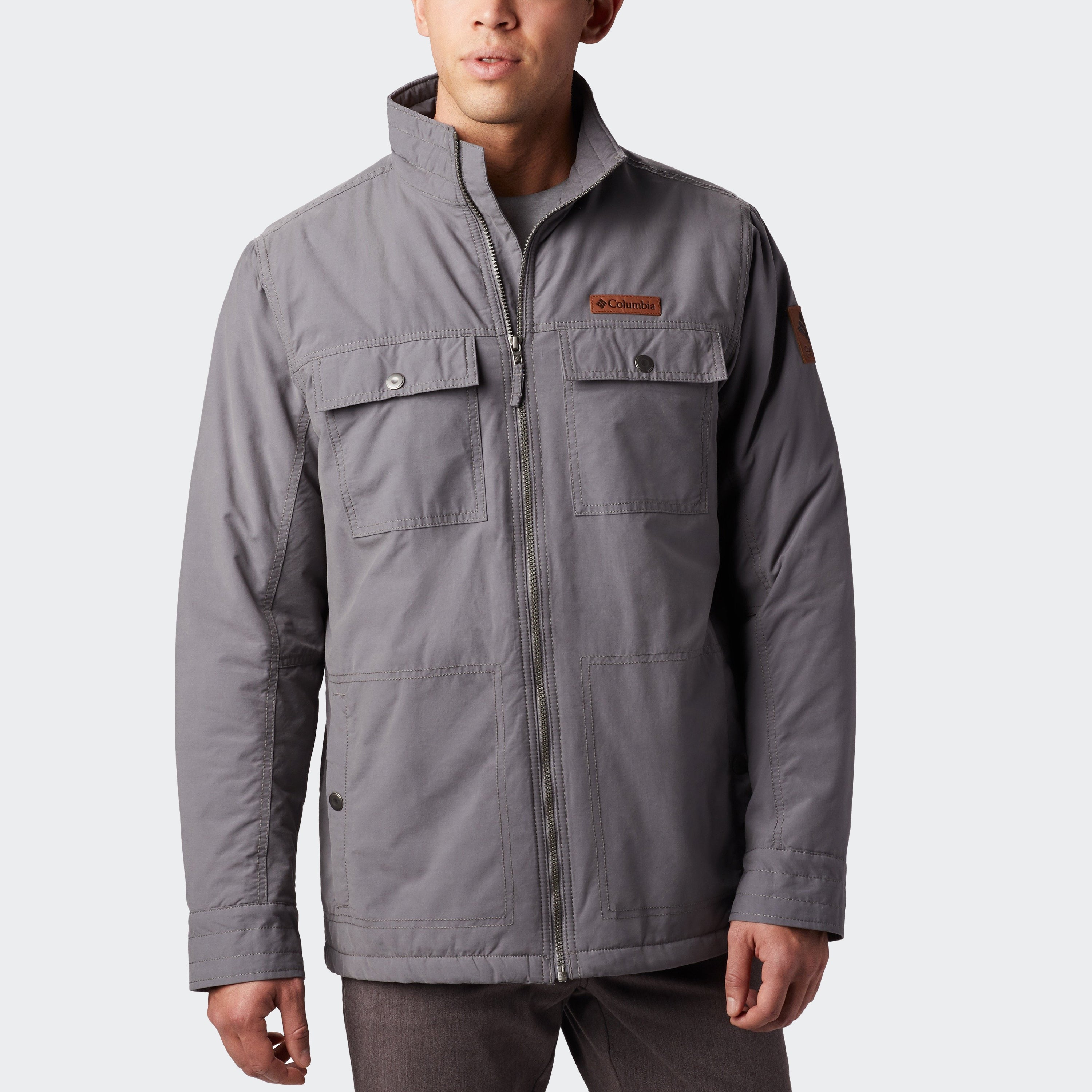 gray columbia jacket