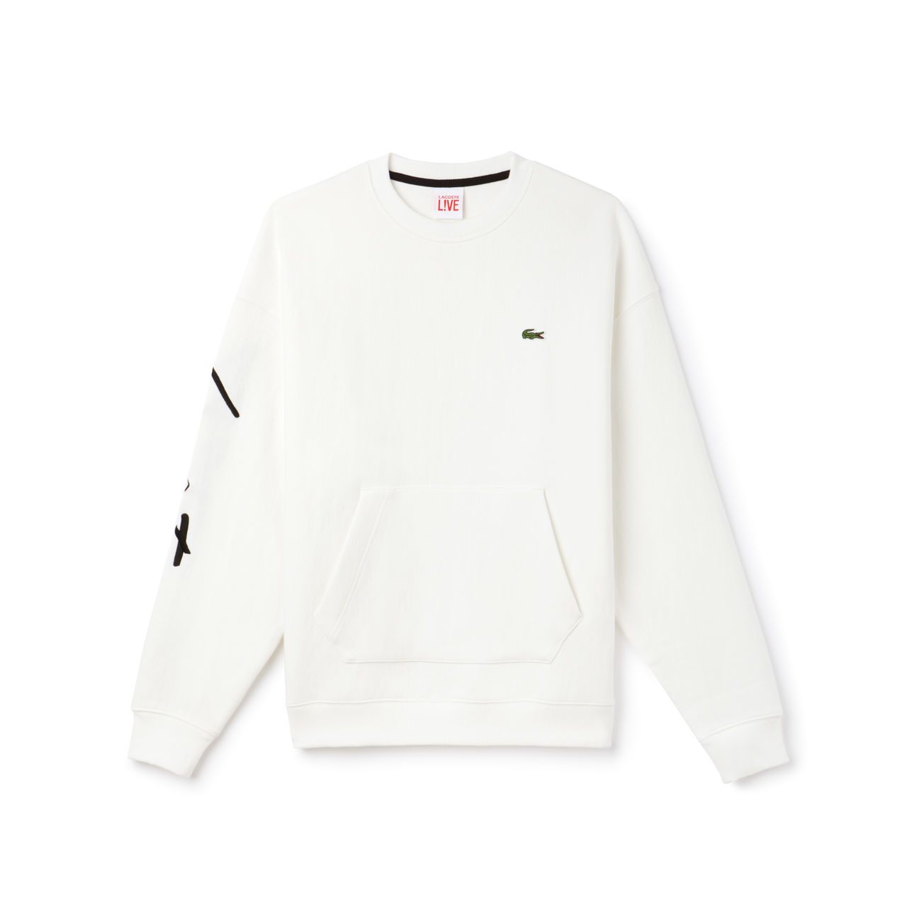 lacoste white sweatshirt