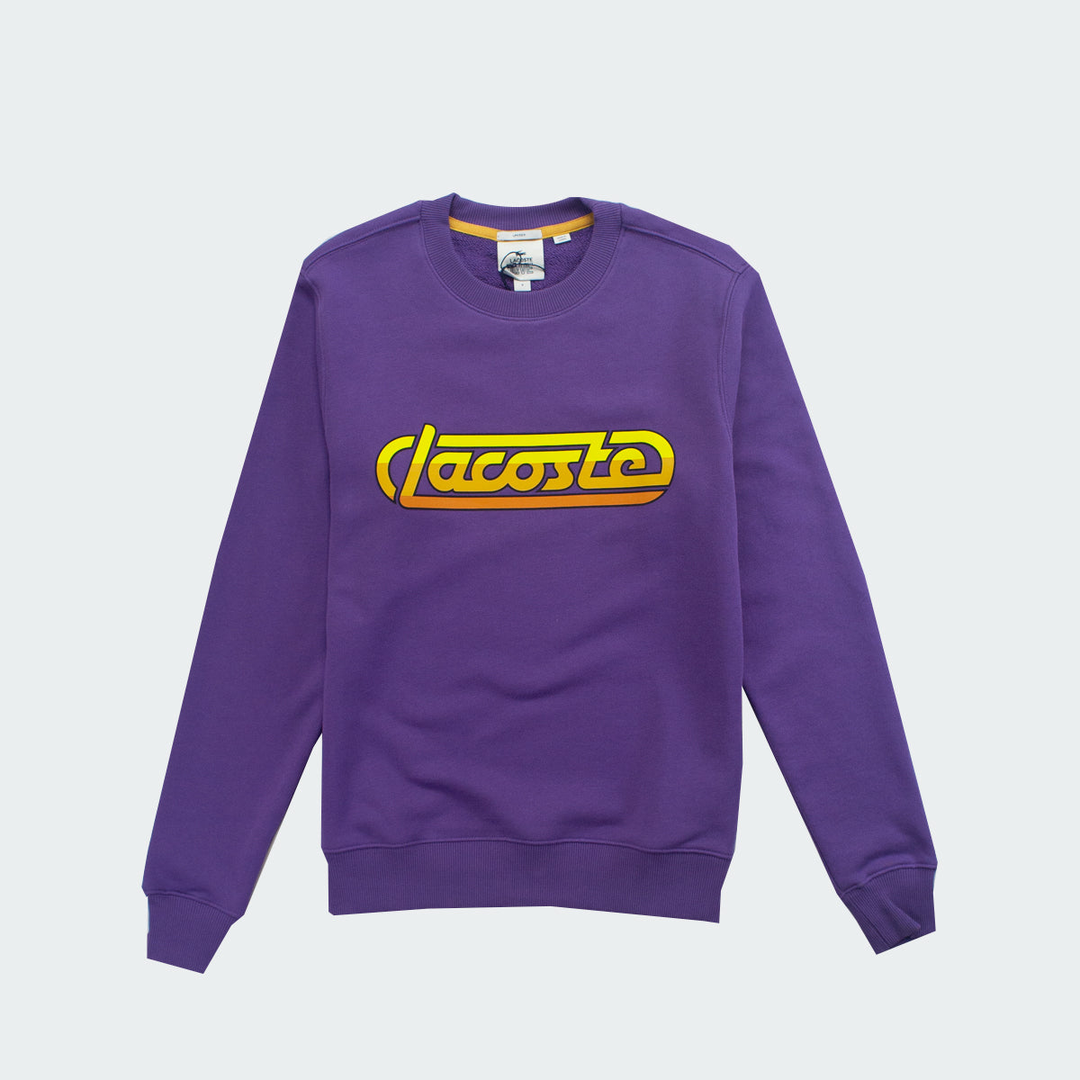 purple lacoste sweater