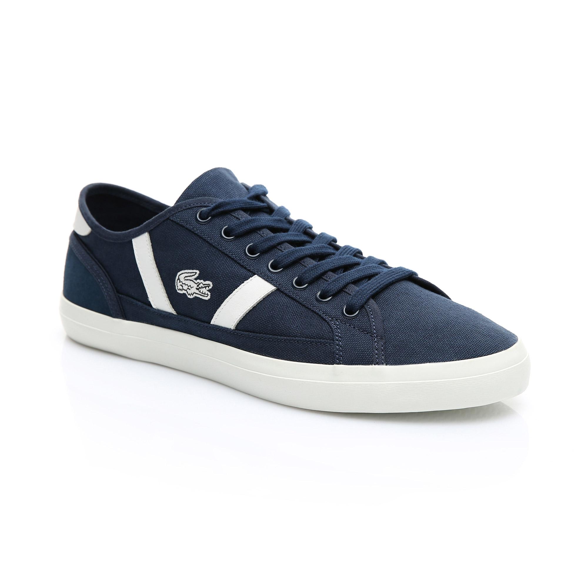 lacoste canvas trainers