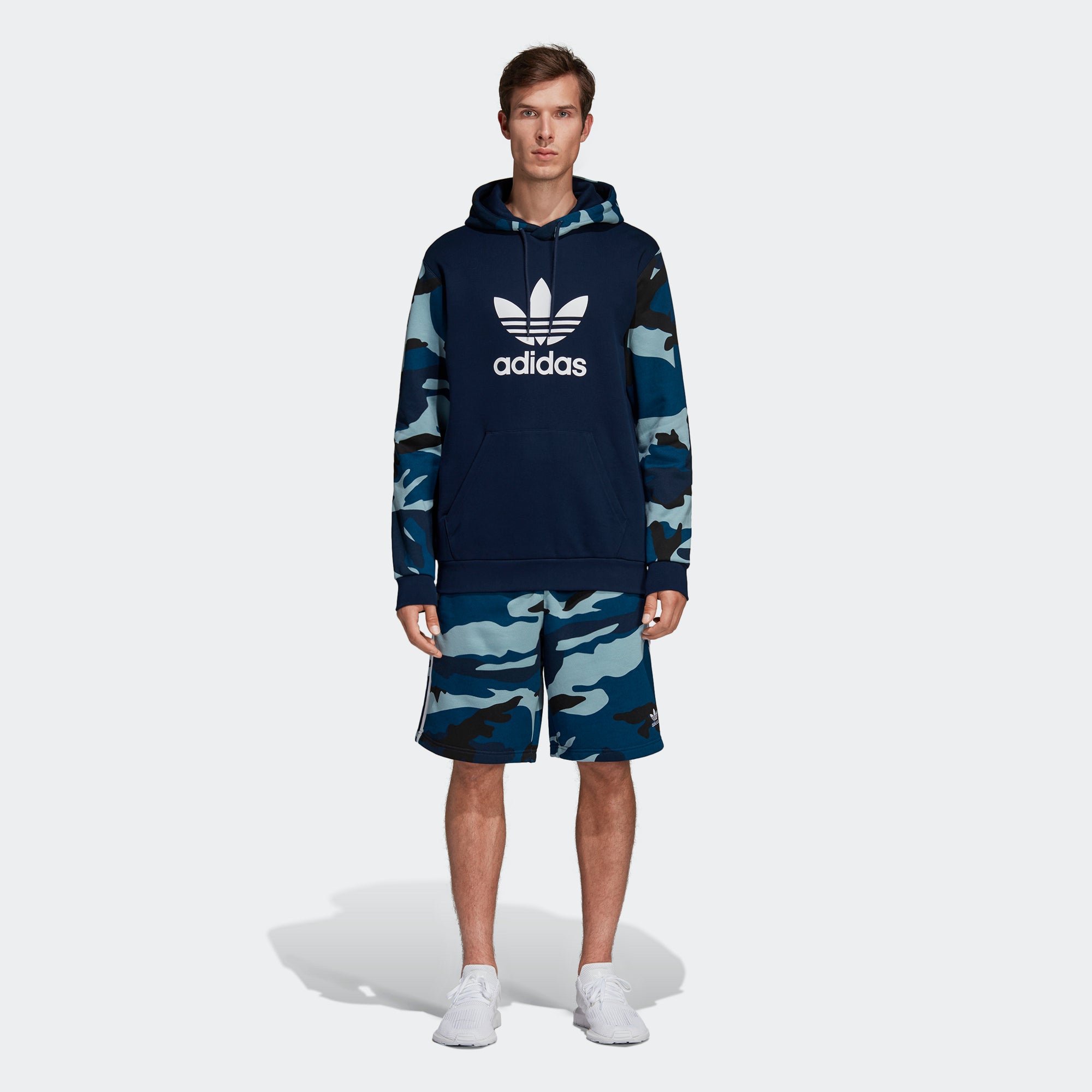 adidas blue camo hoodie