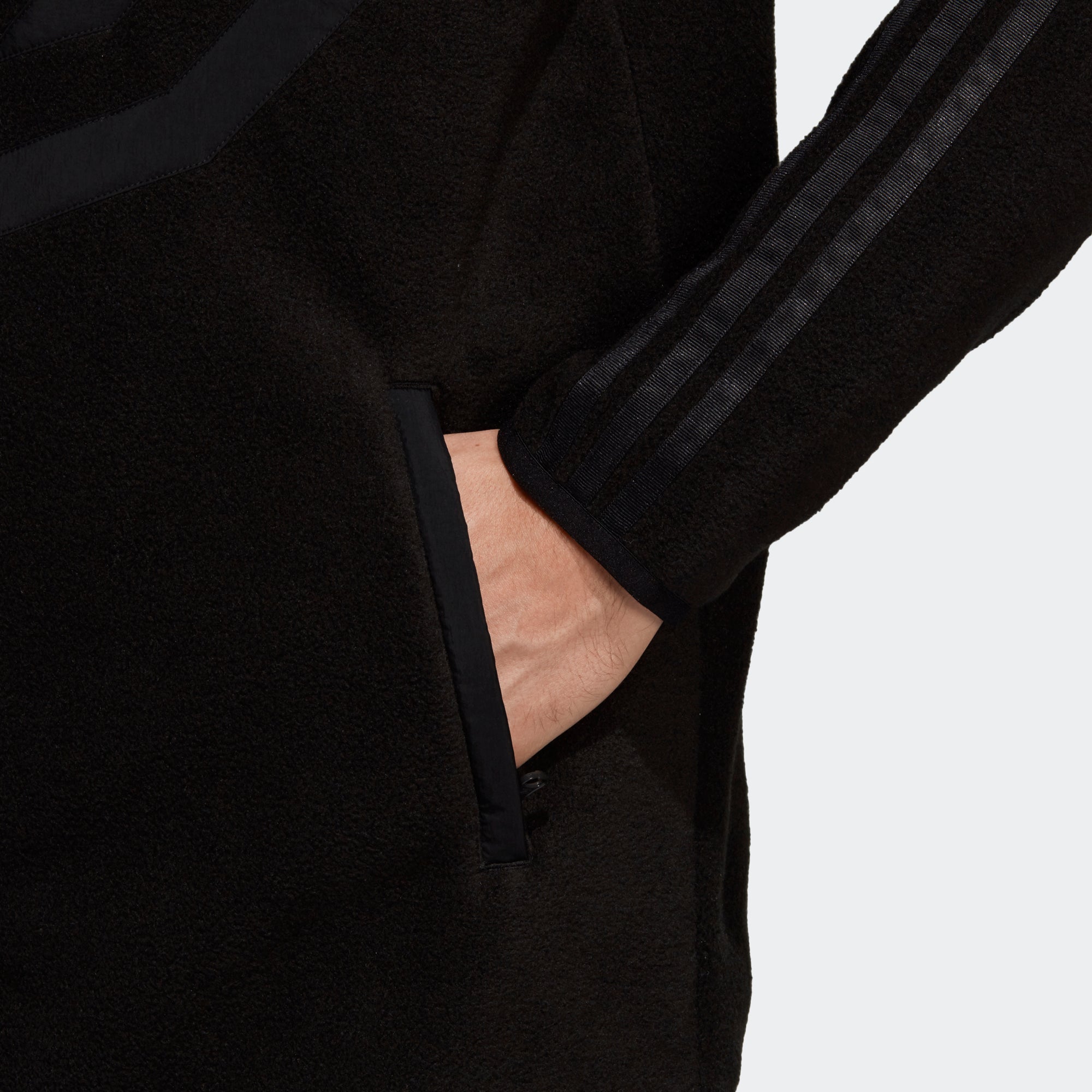 adidas fleece track top