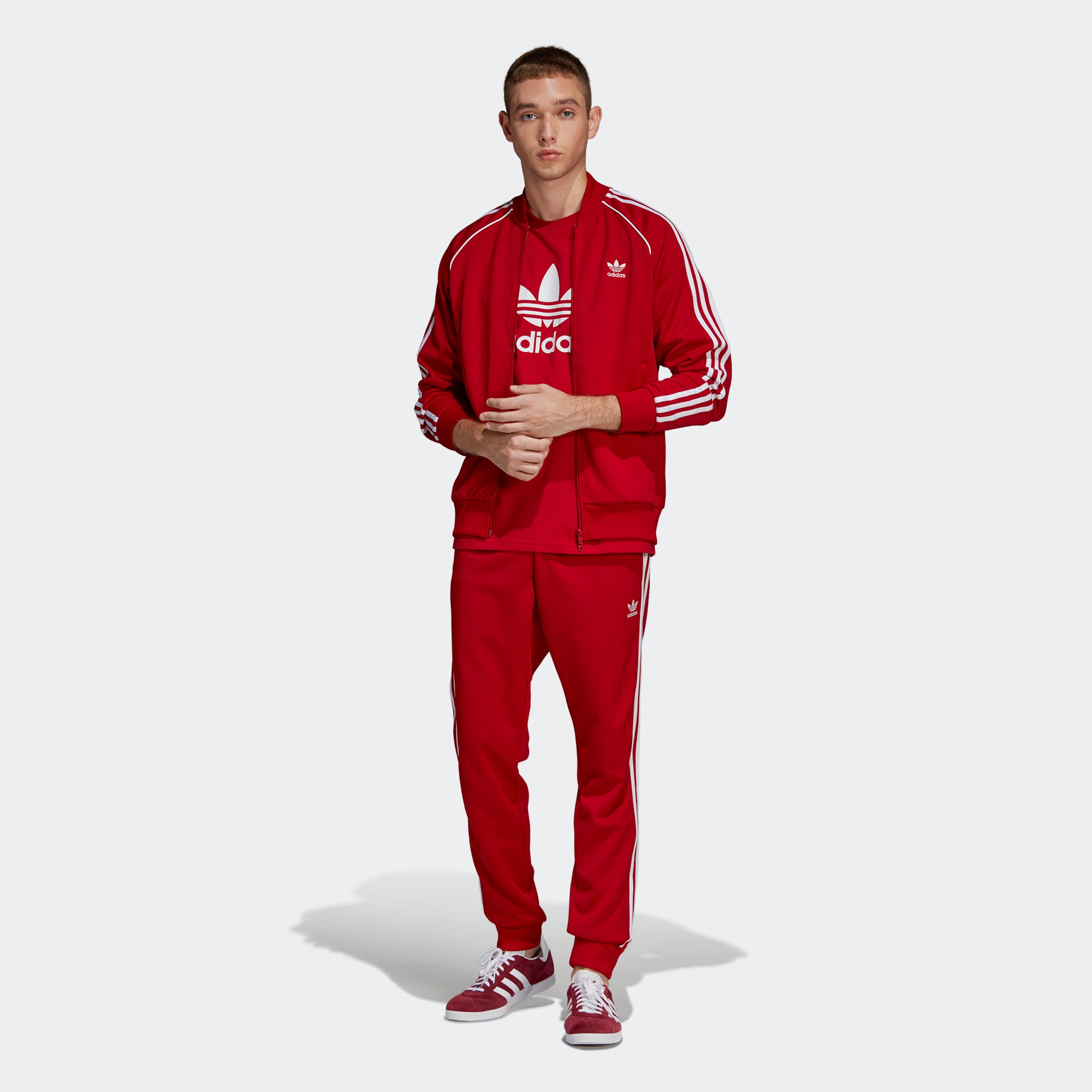 adidas power red jacket