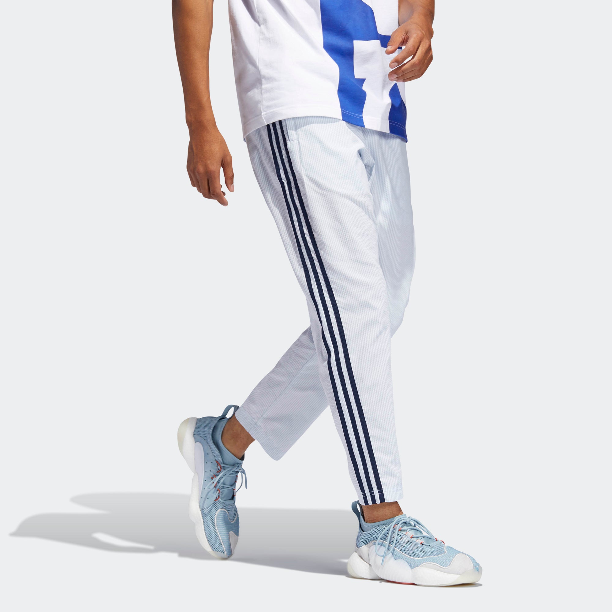 adidas seersucker track pants