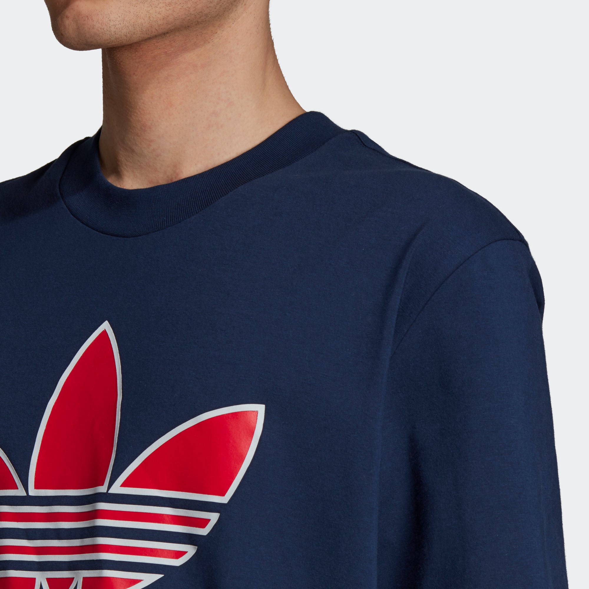 adidas trefoil navy